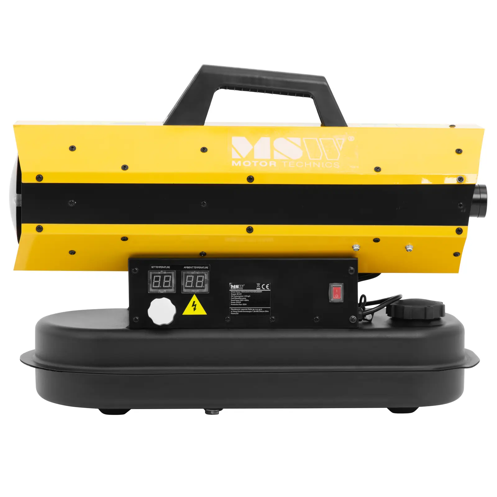 Încălzitor diesel - 20 kW - 12 l - ECO series (Temperatura de ieșire: 450 °C)