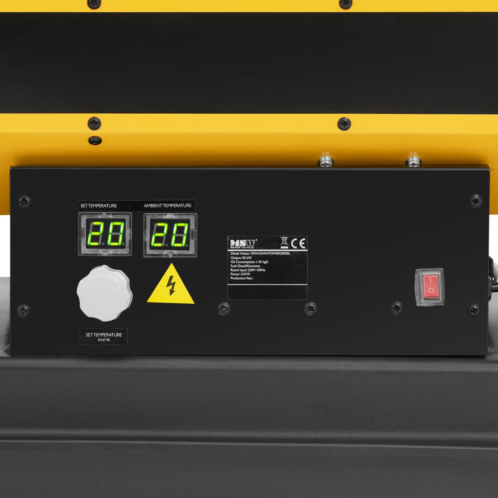 Încălzitor diesel - 20 kW - 18 l - ECO series (Dimensiunea maximă a camerei: 210 m²)