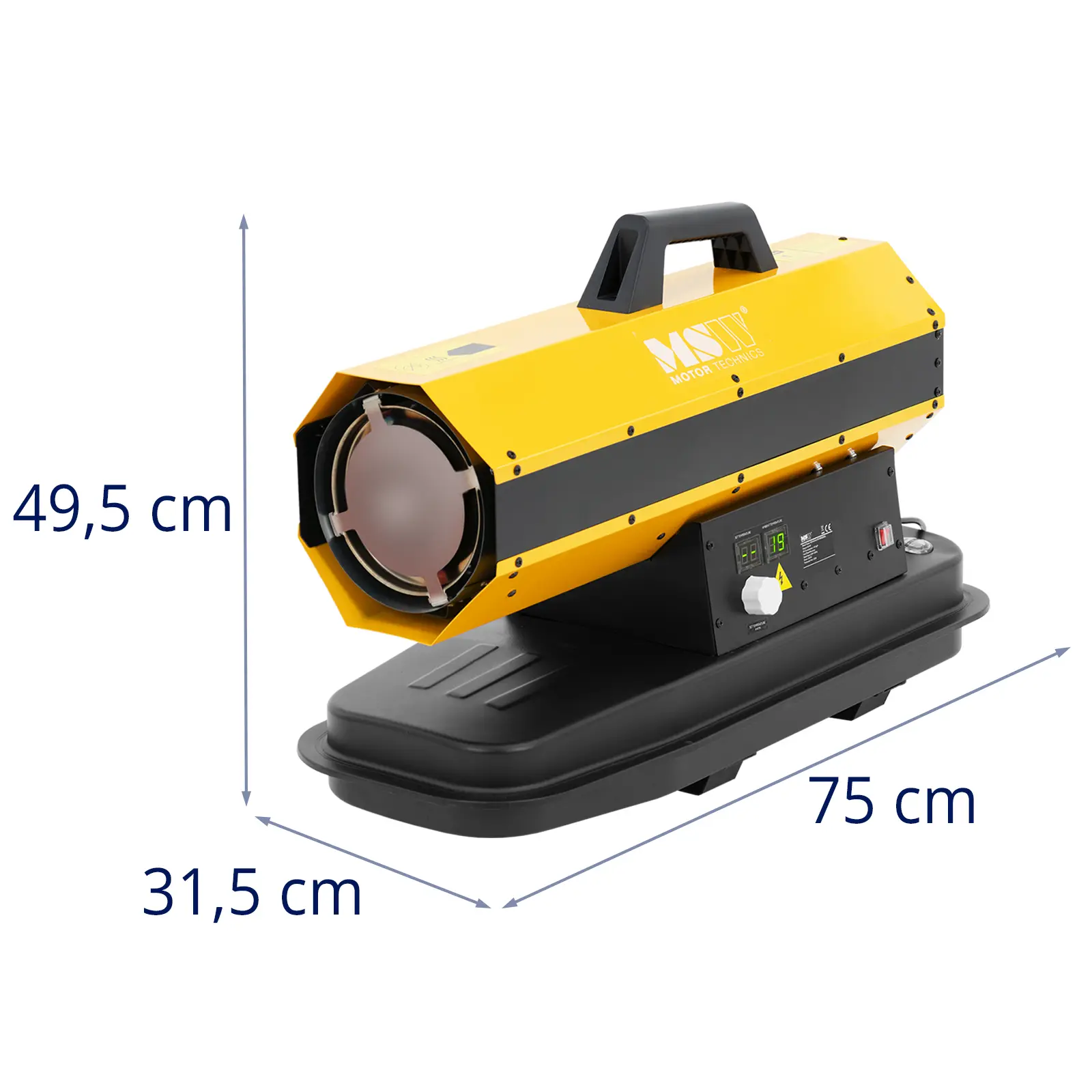 Naftové topidlo - 20 kW - 18 l (Objem nádoby: 18 l)