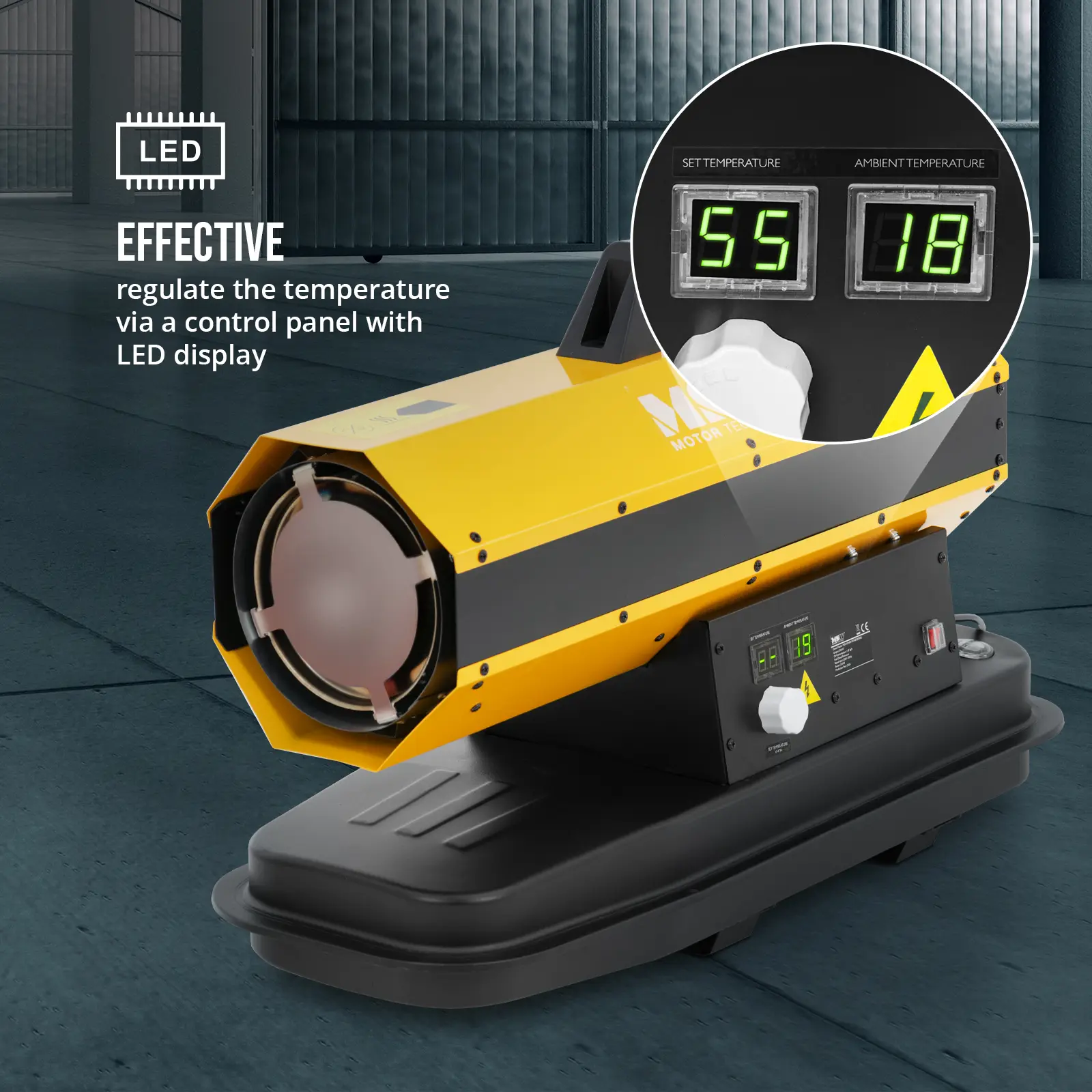 Încălzitor diesel - 20 kW - 18 l - ECO series (Debit de aer: 600 m³/h)