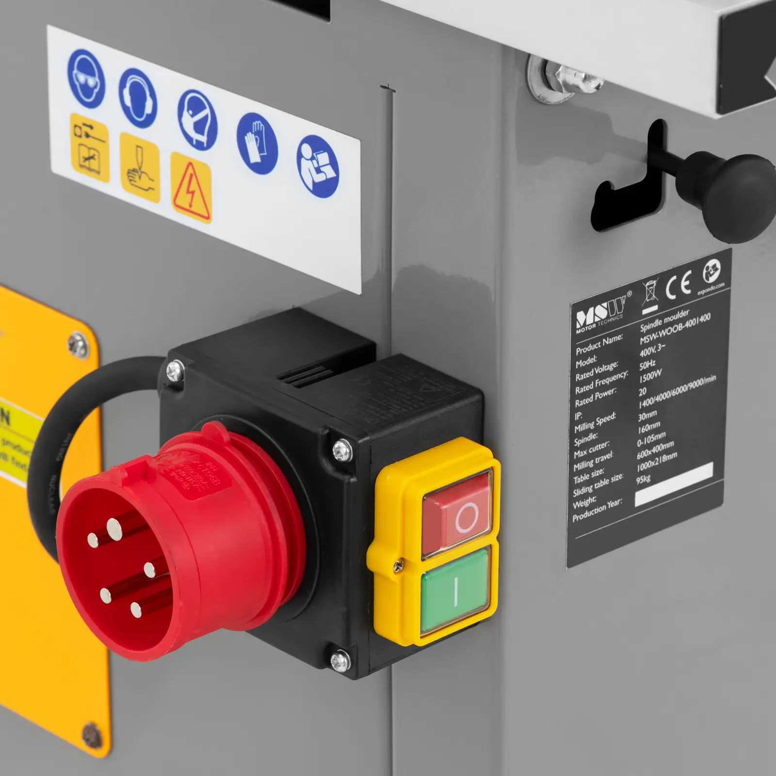 Toupie à bois - 1 500 W - 400 V (Fréquence [Hz]: 50)