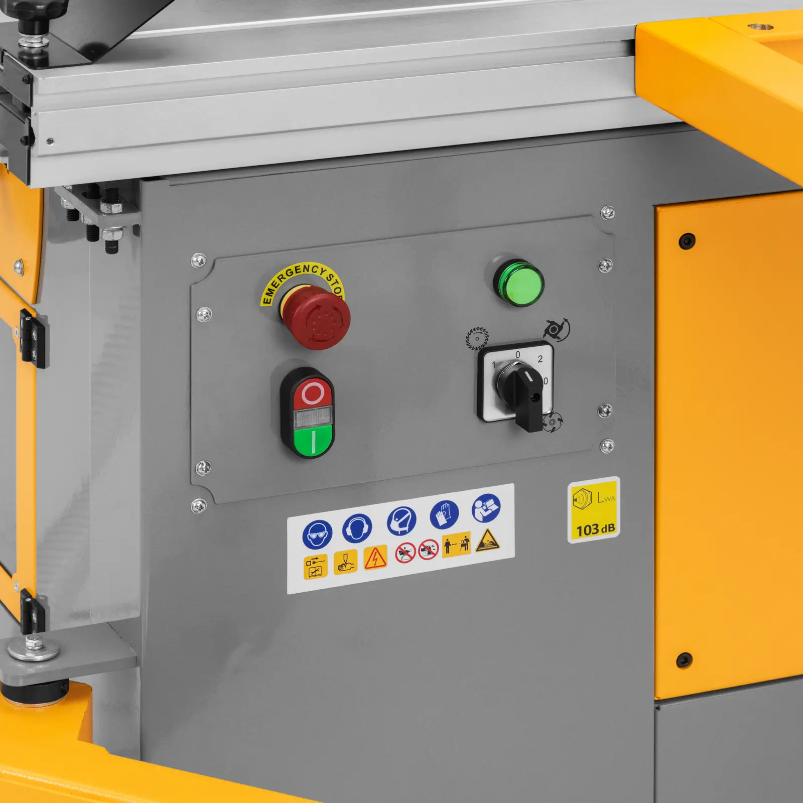 Kombinovaný dřevoobráběcí stroj - pila, frézka, hoblovka - 5 900 W - 400 V (Materiál: Slitina)