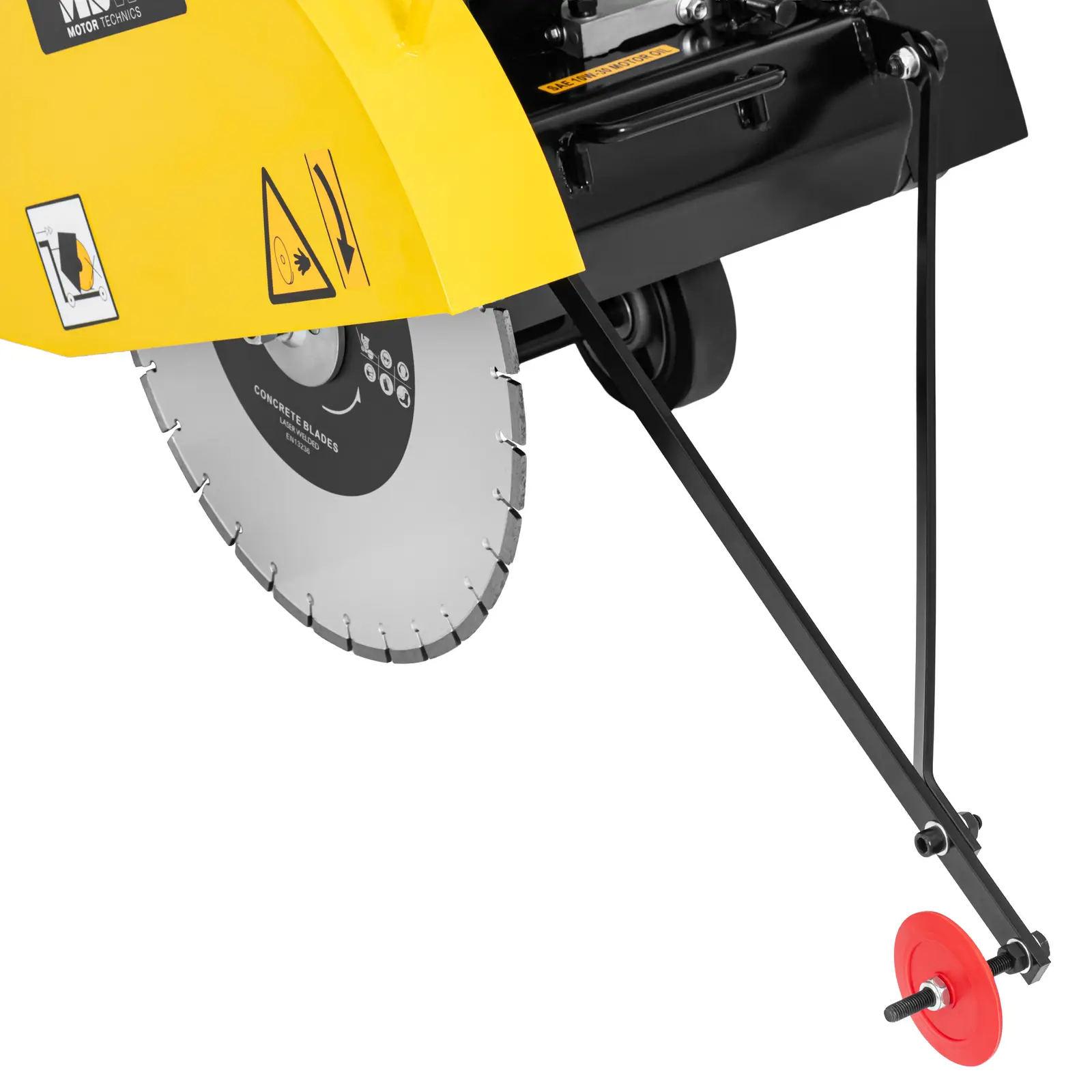 Scie à sol - 13 CV - avec 3 lames circulaires (Consommation de liquide: 0.8 l/h)