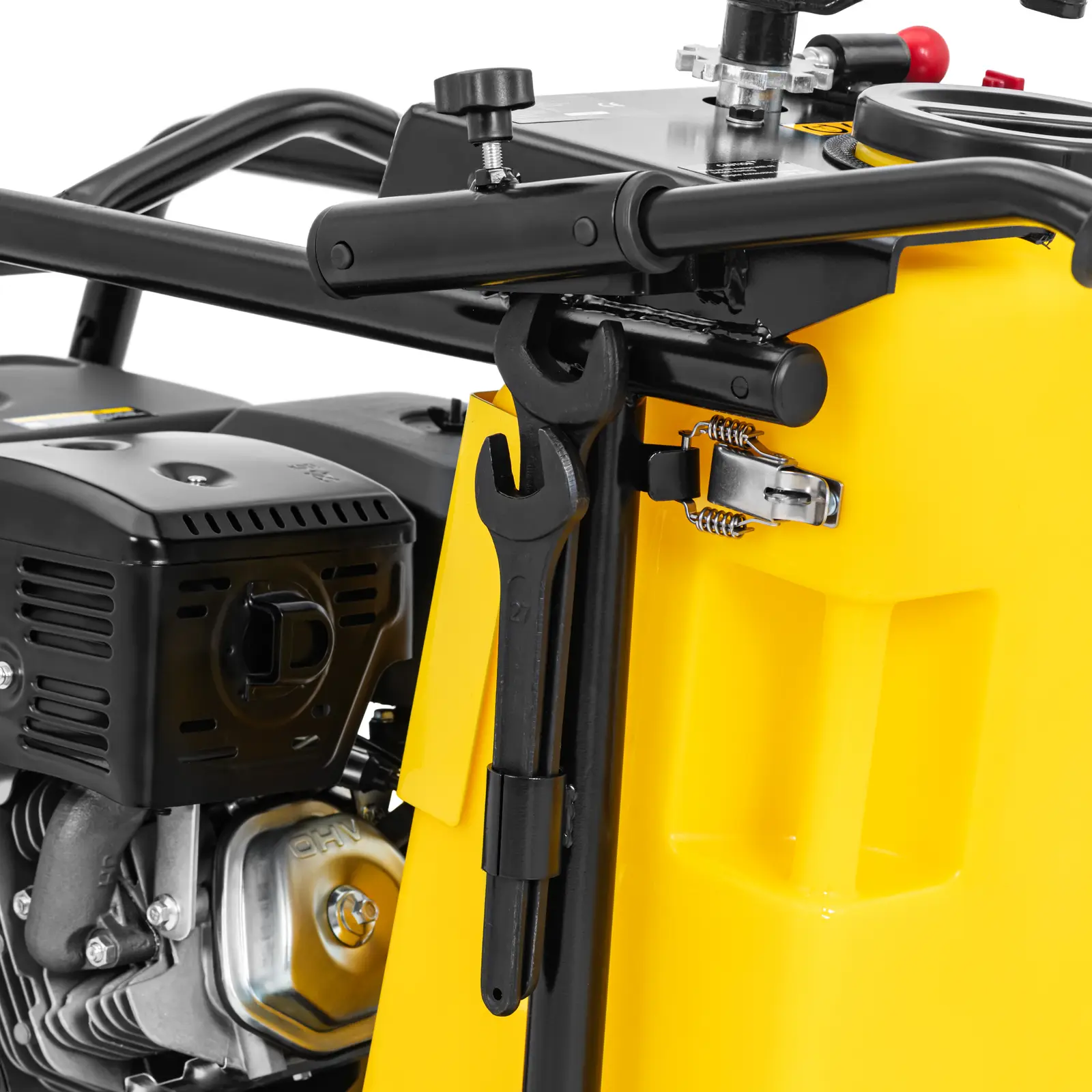 Scie à sol - 13 CV - avec 3 lames circulaires (Capacité du réservoir de carburant: 1.1 l)