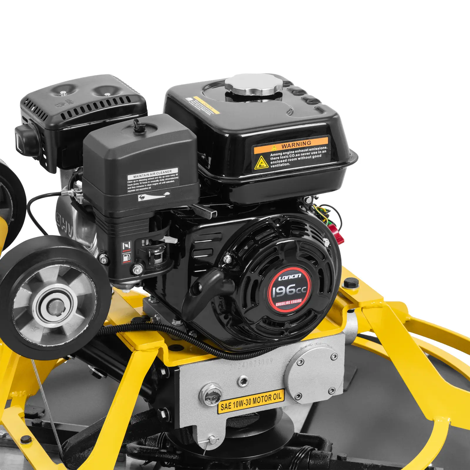 Talocheuse béton - 6,5 ch - de 60 à 100 tr/min (Capacité du réservoir à carburant: 3.6 l)