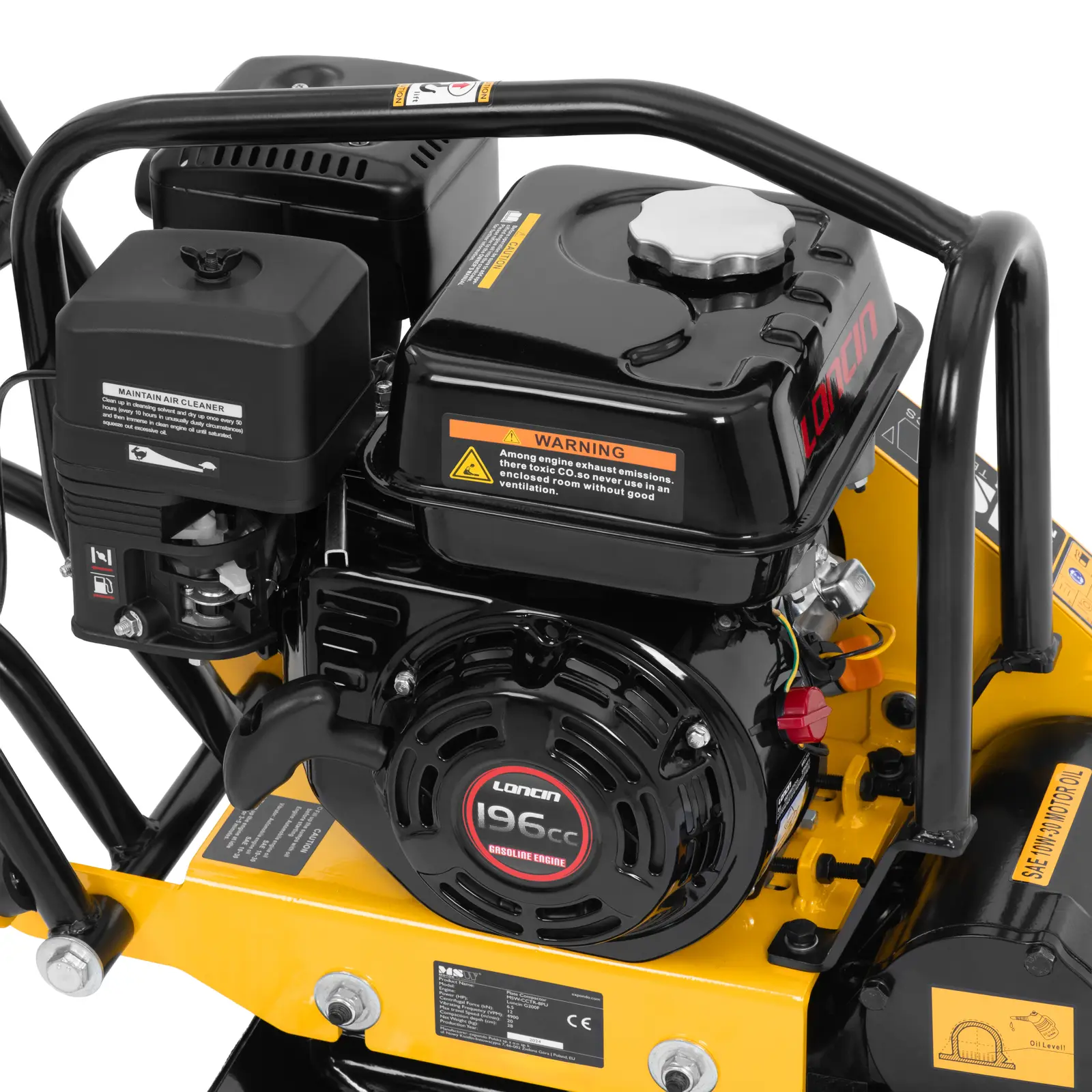  Placa compactadora vibratoria - 51 x 37 cm - 12 kN (Capacidad del taque de aceite: 0.6 l)