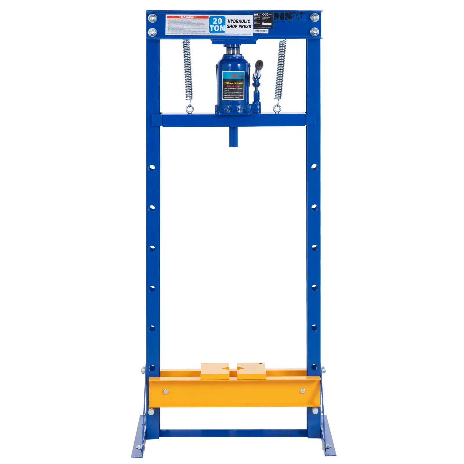 Werkstattpresse hydraulisch - 20 t Pressdruck (Farbe: Blau)