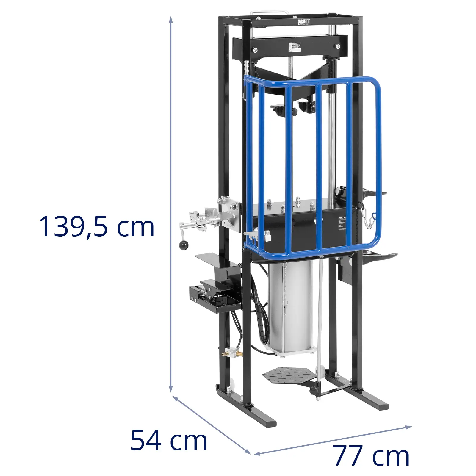 Jousipuristin - pneumaattinen - 1 t - 8 bar