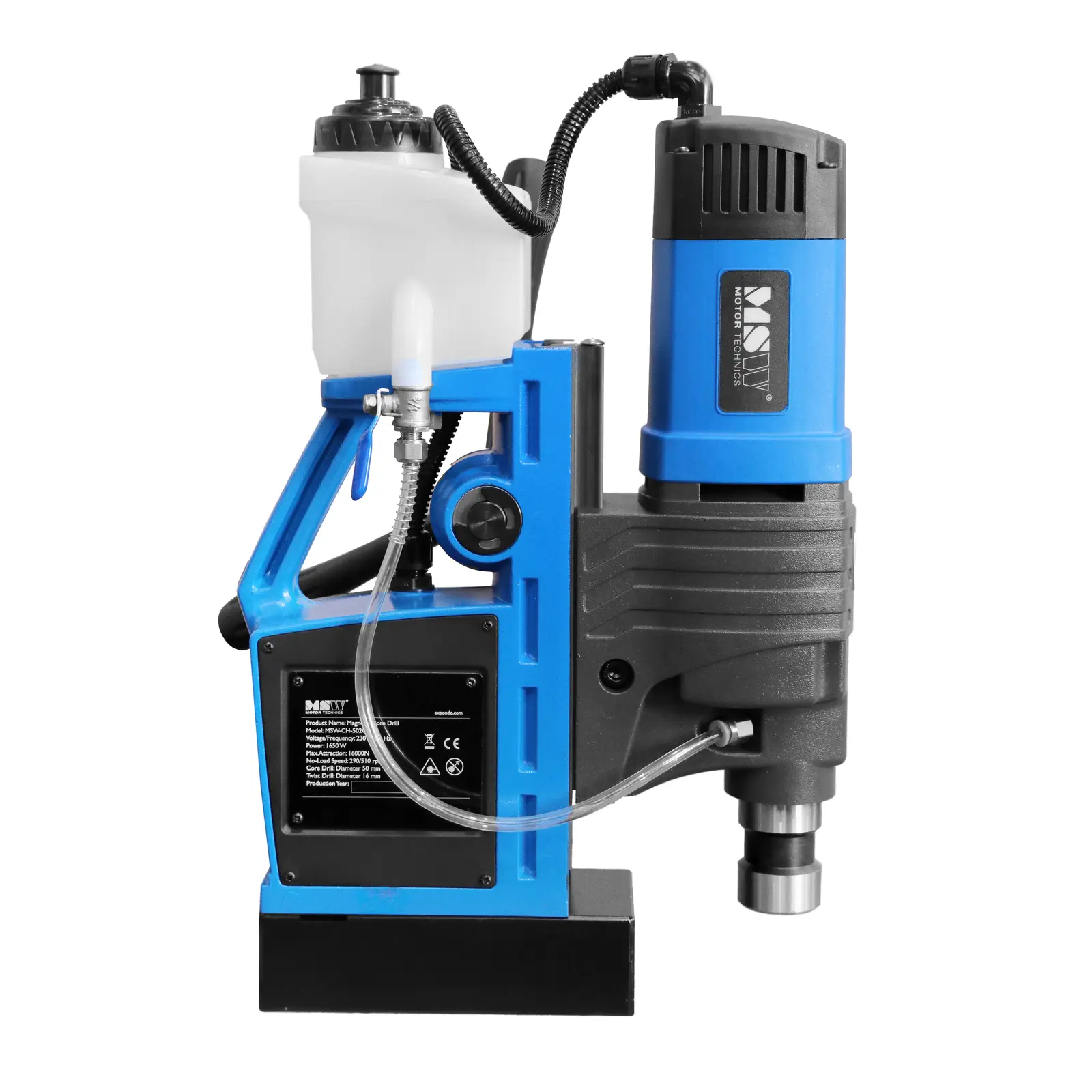 Magnetbohrmaschine - 1650 W - 290/510 U/min - Bohrdurchmesser max. 16/50 mm (Sicherheitsgurt inklusive: Ja)