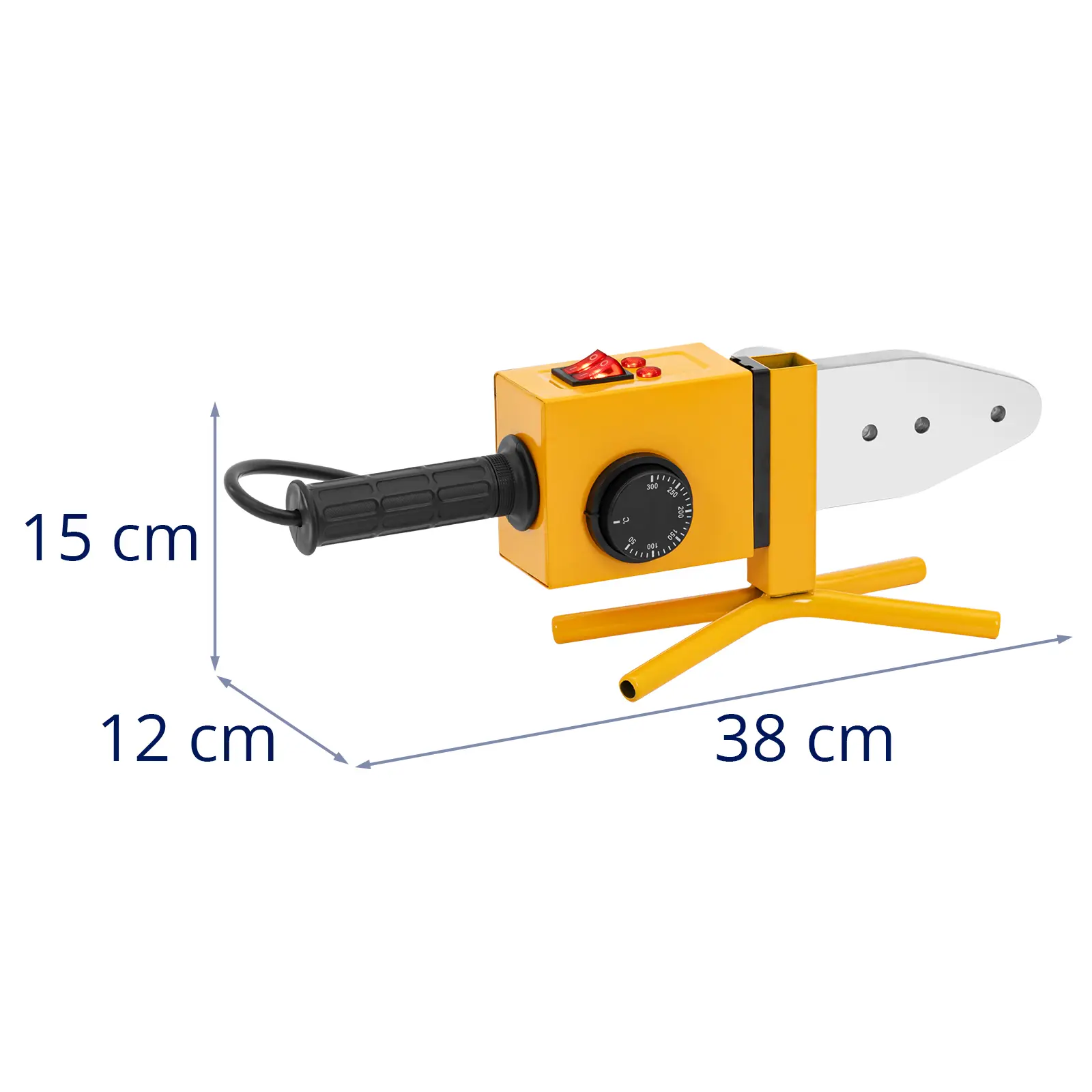 Svářečka na plasty - 800 / 1 750 W - 20 až 63 mm - do 300 °C (Průměr svařování [mm]: 20, 25, 32, 40, 50, 63)