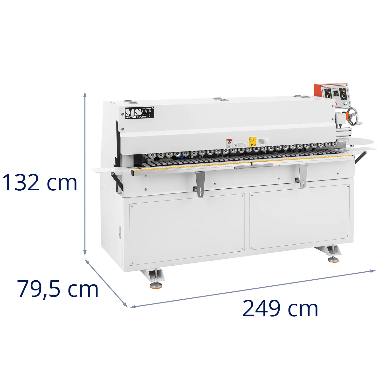 Kantenanleimmaschine - 5300 W - 0 bis 10 m/min Vorschubgeschwindigkeit - 120 - 200 °C