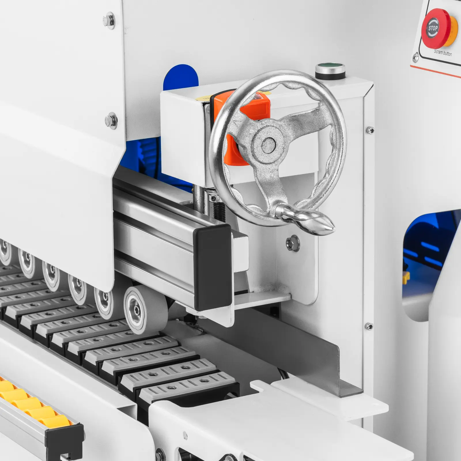 Olepovačka hran - 5 300 W - rychlost posuvu 0–10 m/min - 120–200 °C (Délka obrobku min. [mm]: 200)