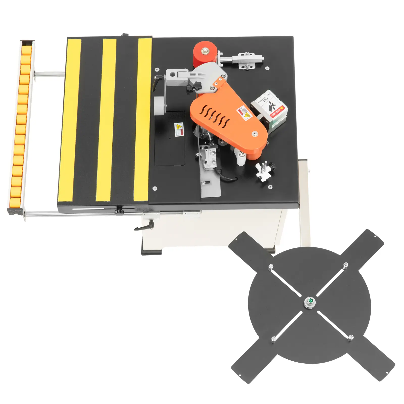 Kantenanleimmaschine - 850 W - 0,5 bis 5 m/min Vorschubgeschwindigkeit - 120 bis 200 °C - gebogen / gerade