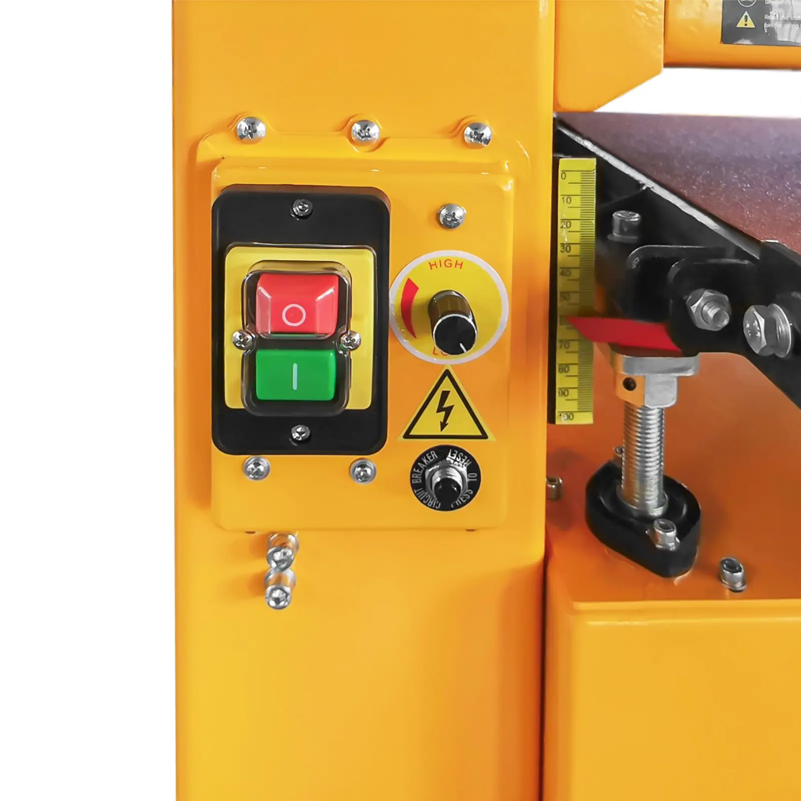 Bredbandslipmaskine - 1500 W - 450 mm arbetsbredd (Maximal höjd för hyvel: 100 mm)