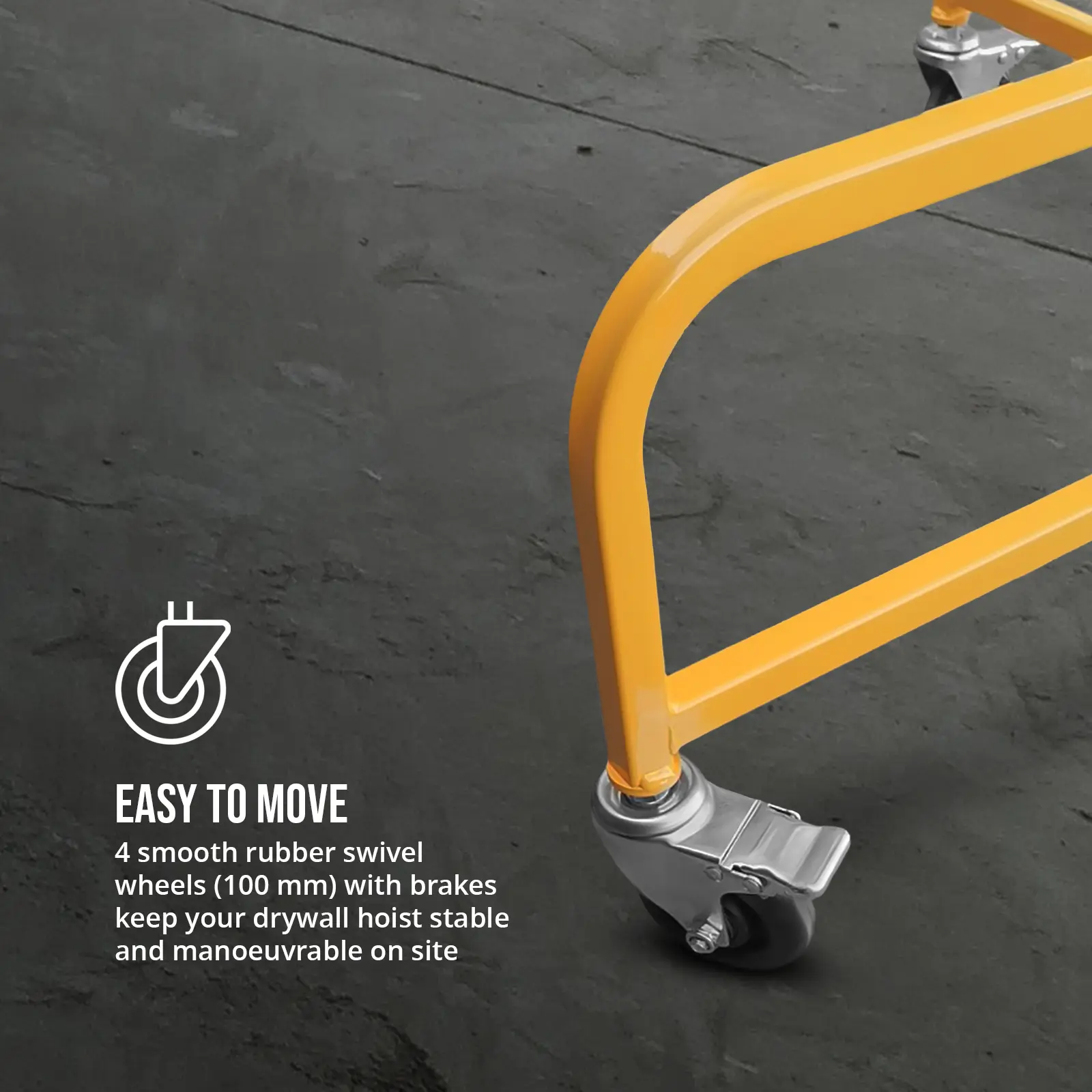 Ridicător pentru plăci de gips-carton - 65 kg - până la 4 m (Lățime maximă: 280 cm)