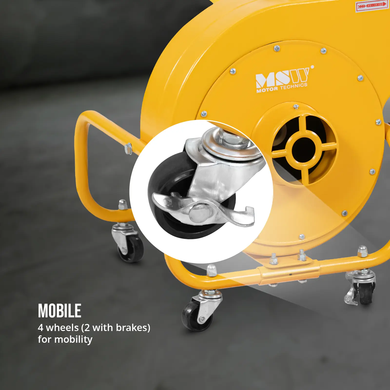 Sistem de aspirație mobil - 850 m³/h - 56 L  - pentru lemn (Diametrul de intrare: 100 mm)