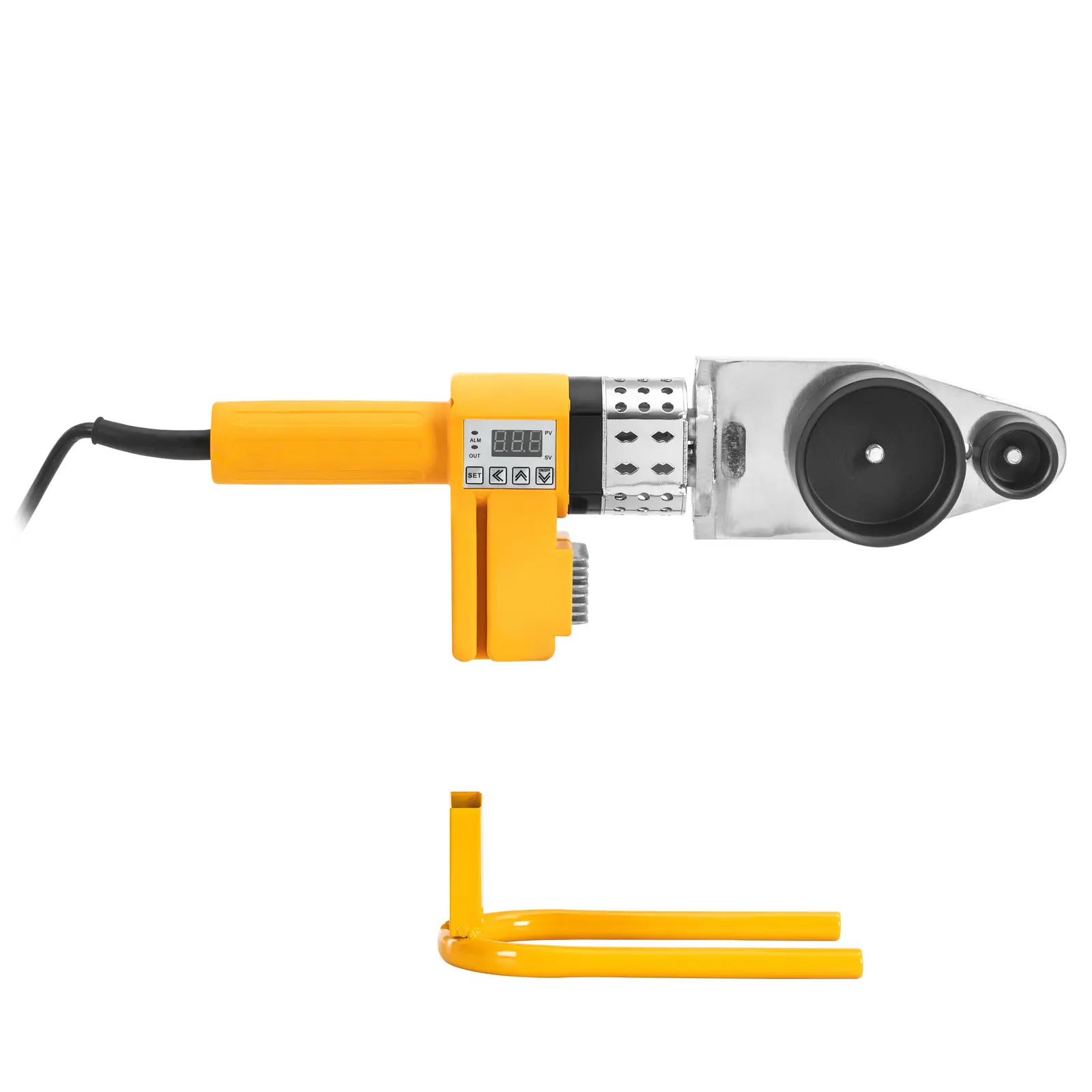Svářečka na plasty - 950 W - 20 až 63 mm - do 300 °C - digitální displej (Materiál: Hliník)