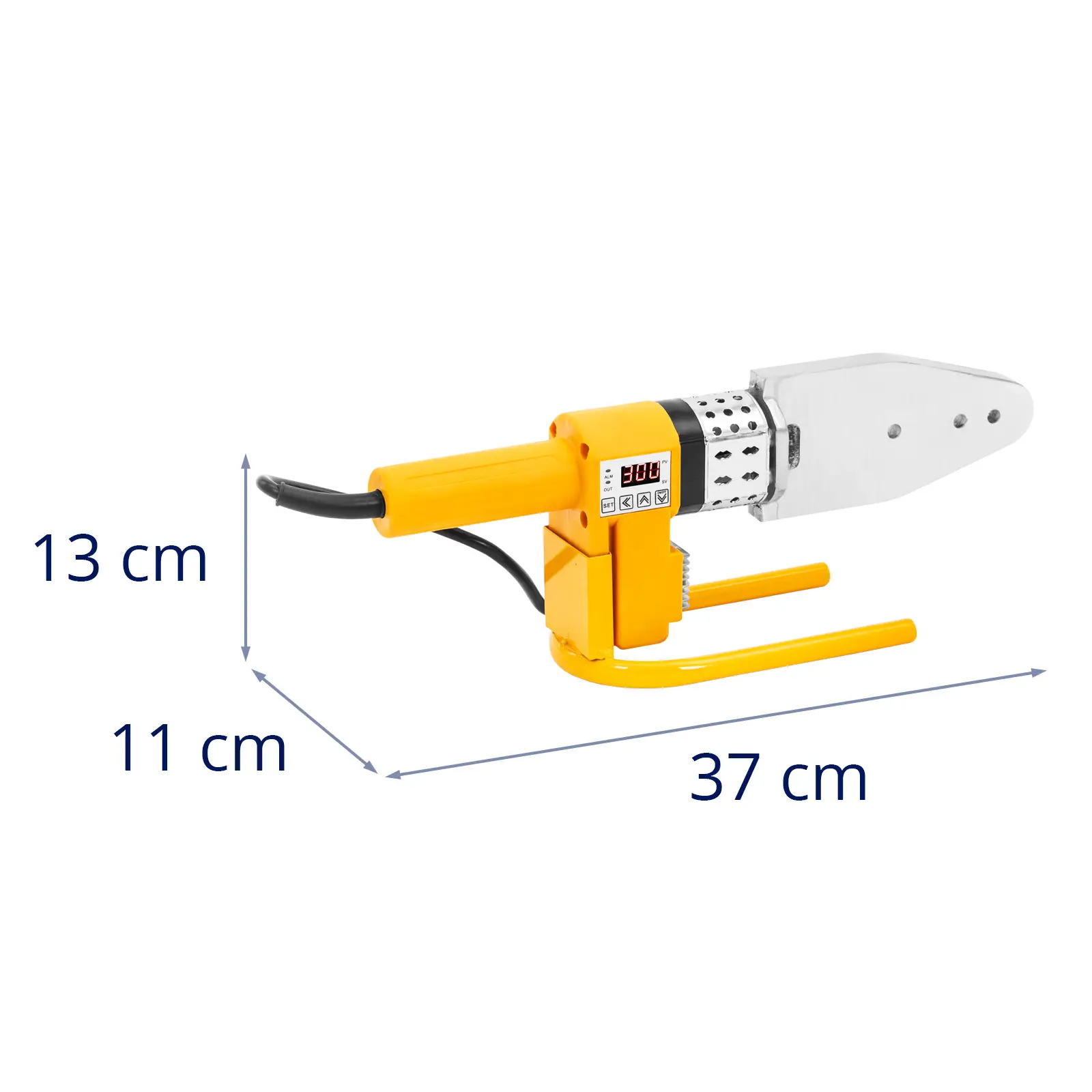 Svářečka na plasty - 950 W - 20 až 63 mm - do 300 °C - digitální displej (Průměr svařování [mm]: 20, 25, 32, 40, 50, 63)