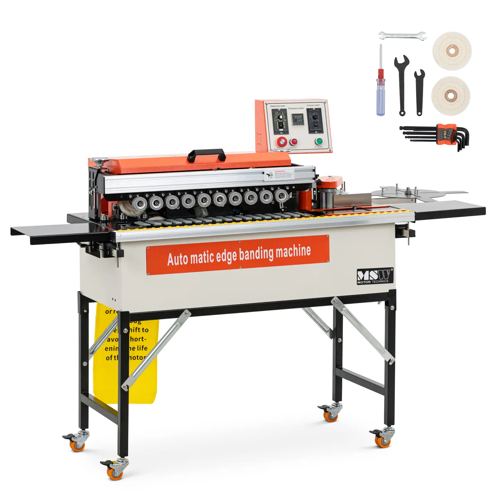 Olepovačka hran - 2115 W - 7 m/min - 120 až 200 °C - s funkcí ořezávání