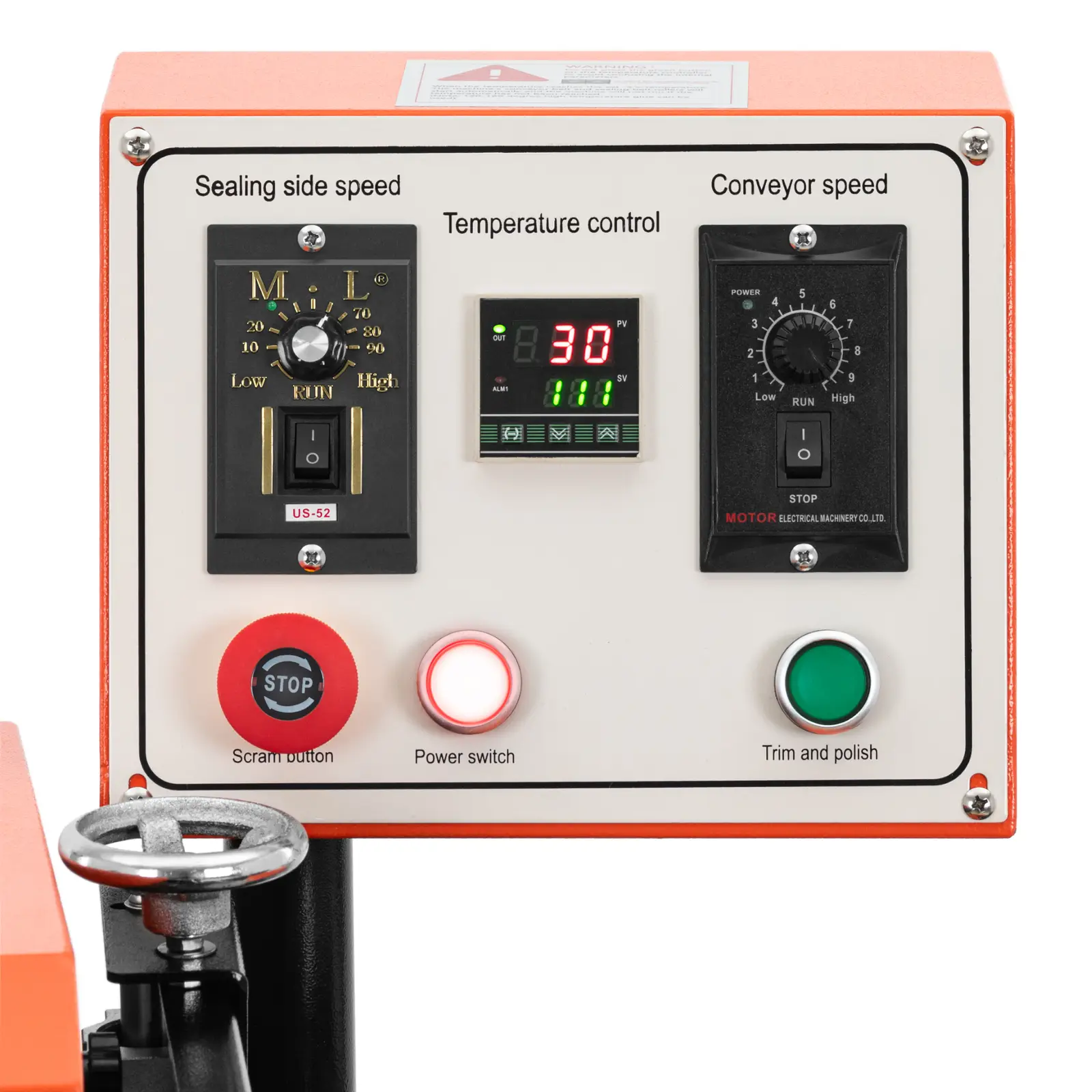 Olepovačka hran - 2115 W - 7 m/min - 120 až 200 °C - s funkcí ořezávání (Frekvence [Hz]: 50/60)