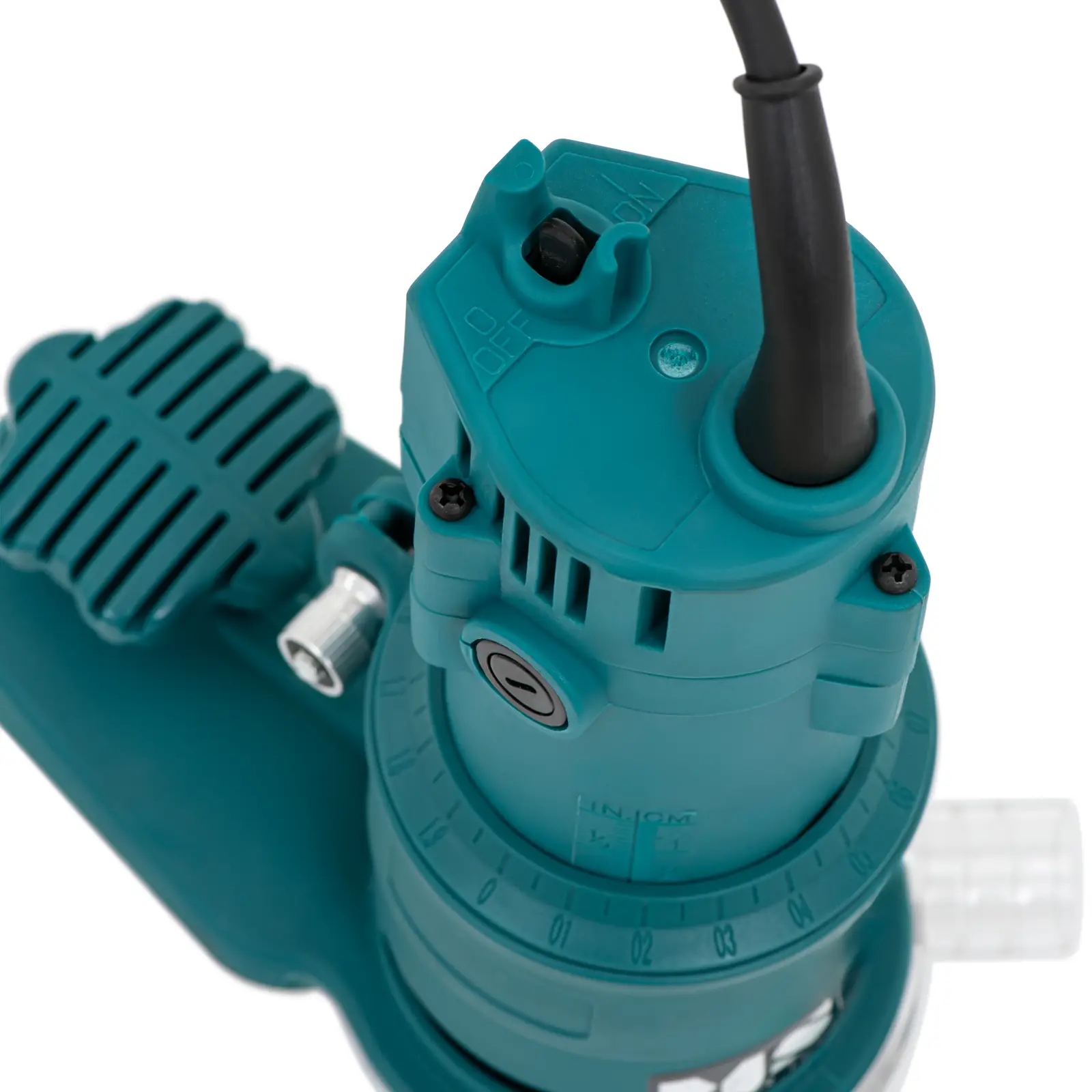 Hranová frézka - 350 W - 28 000 ot/min (Nastavitelné kroky stupnice [mm]: 1)