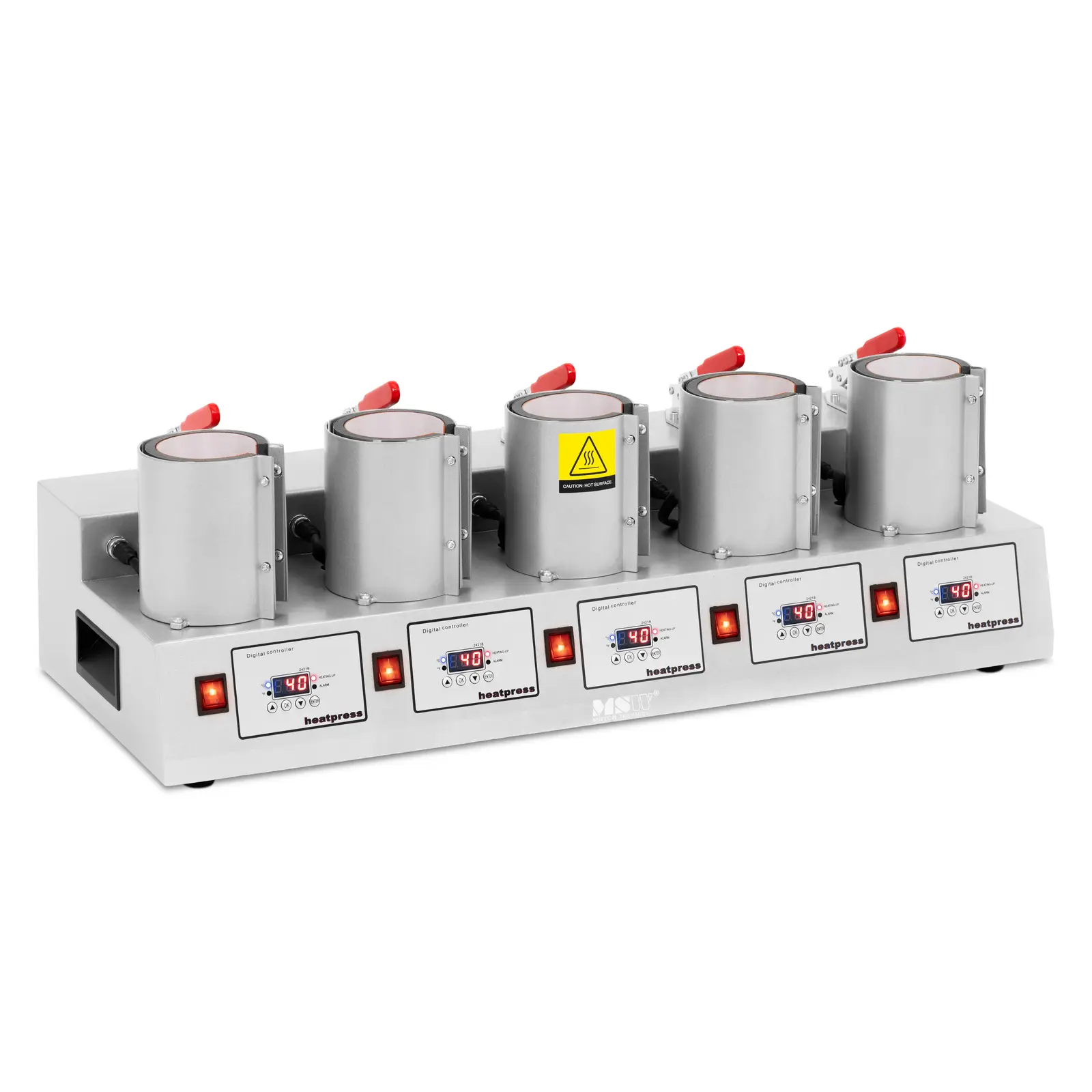 Mug Press - 5-in-1 - up to 250 °C - LED display - timer