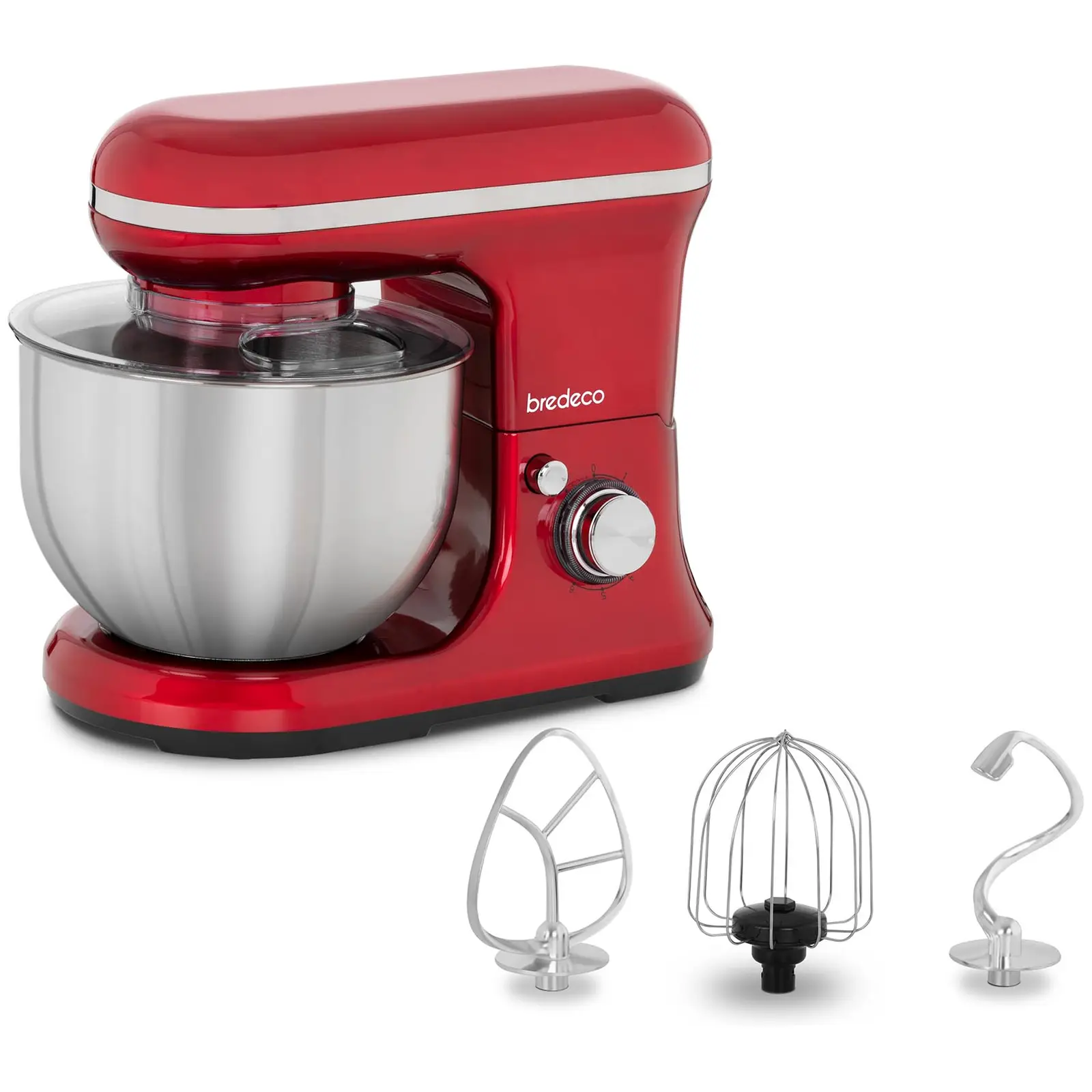 Robot kuchenny planetarny - timeless red - 1200 W - 5 l miska