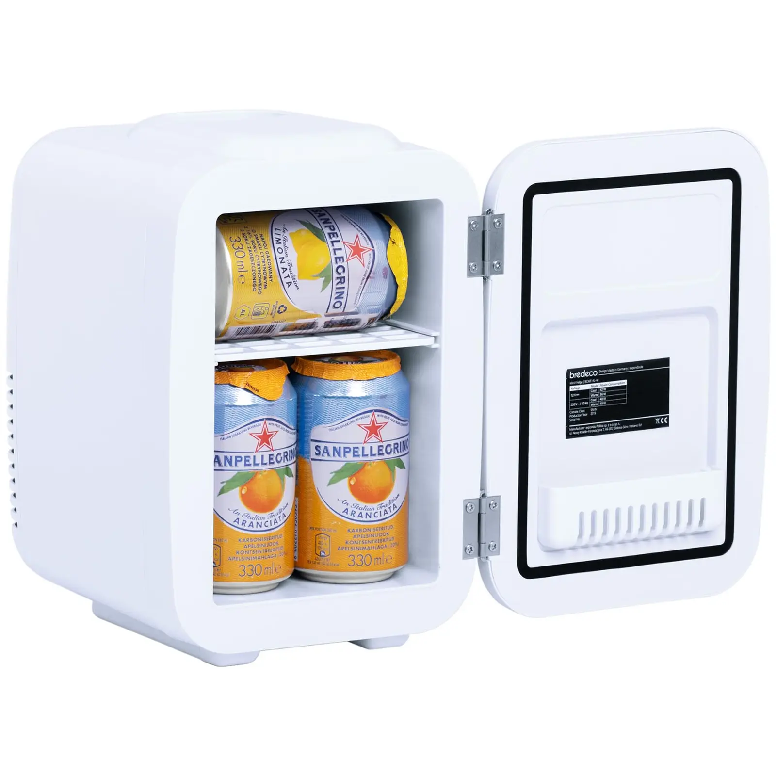 Mini frigorífico - para carros - 4 l - branco - termóstato