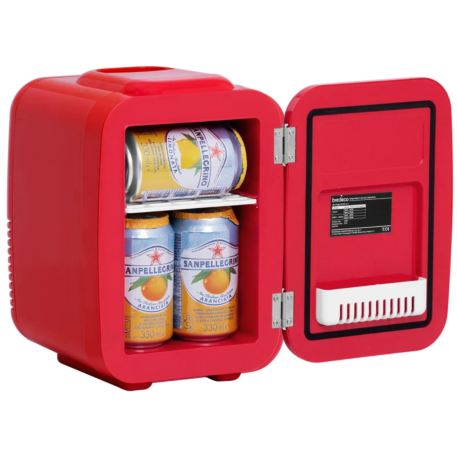 Mini frigo portatile elettrico - 4 L - rosso