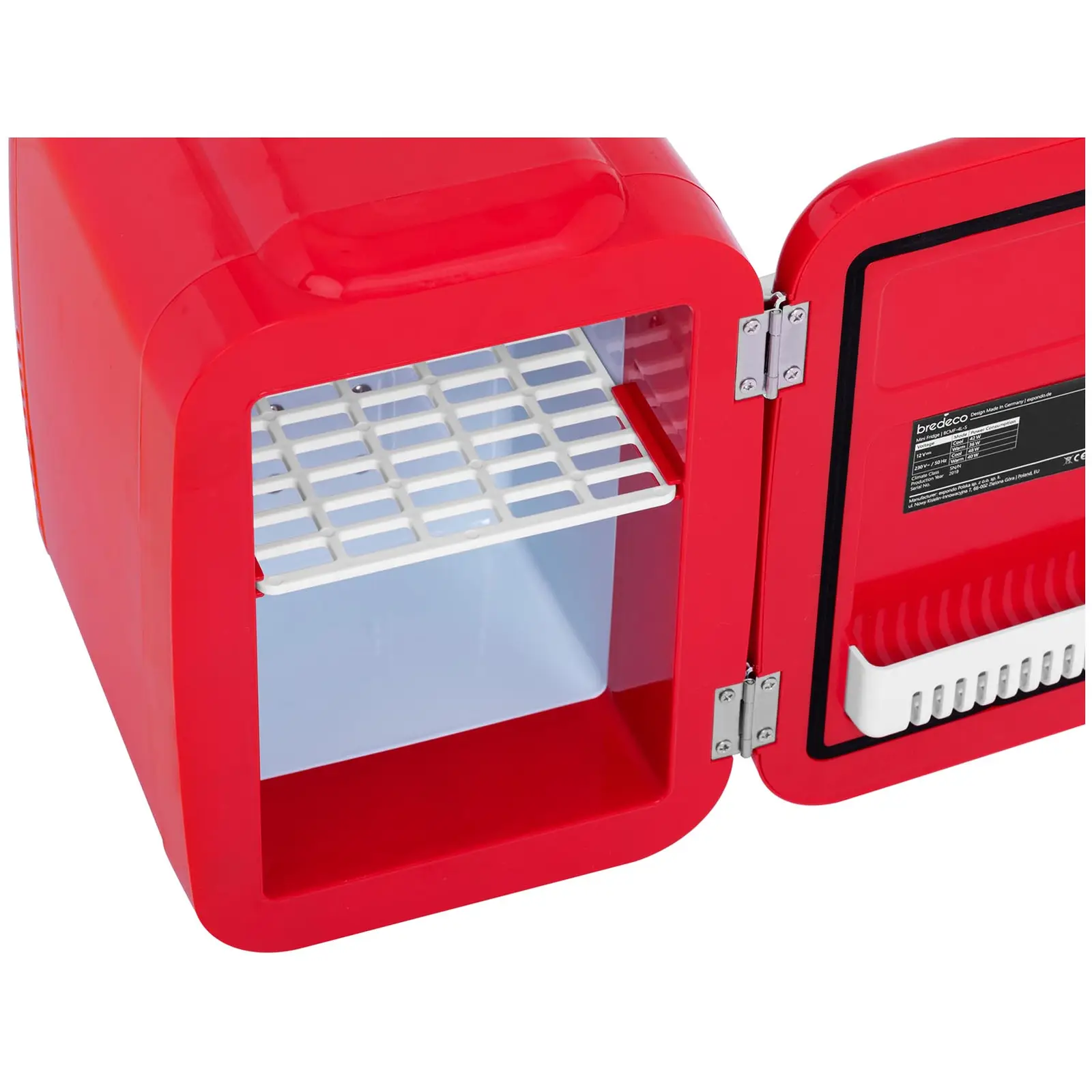 Mini-køleskab - 4 l - rødt