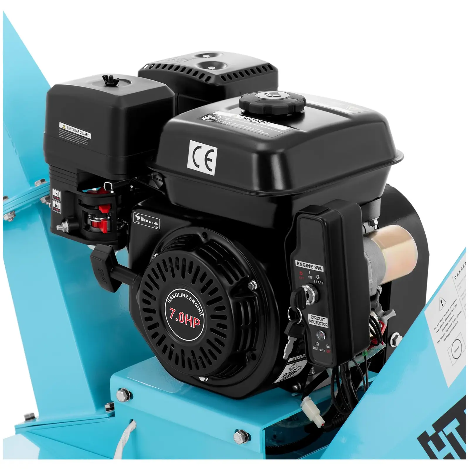 Broyeur de végétaux thermique - 6,5 ch - 70 mm (Puissance acoustique: 107 dB)
