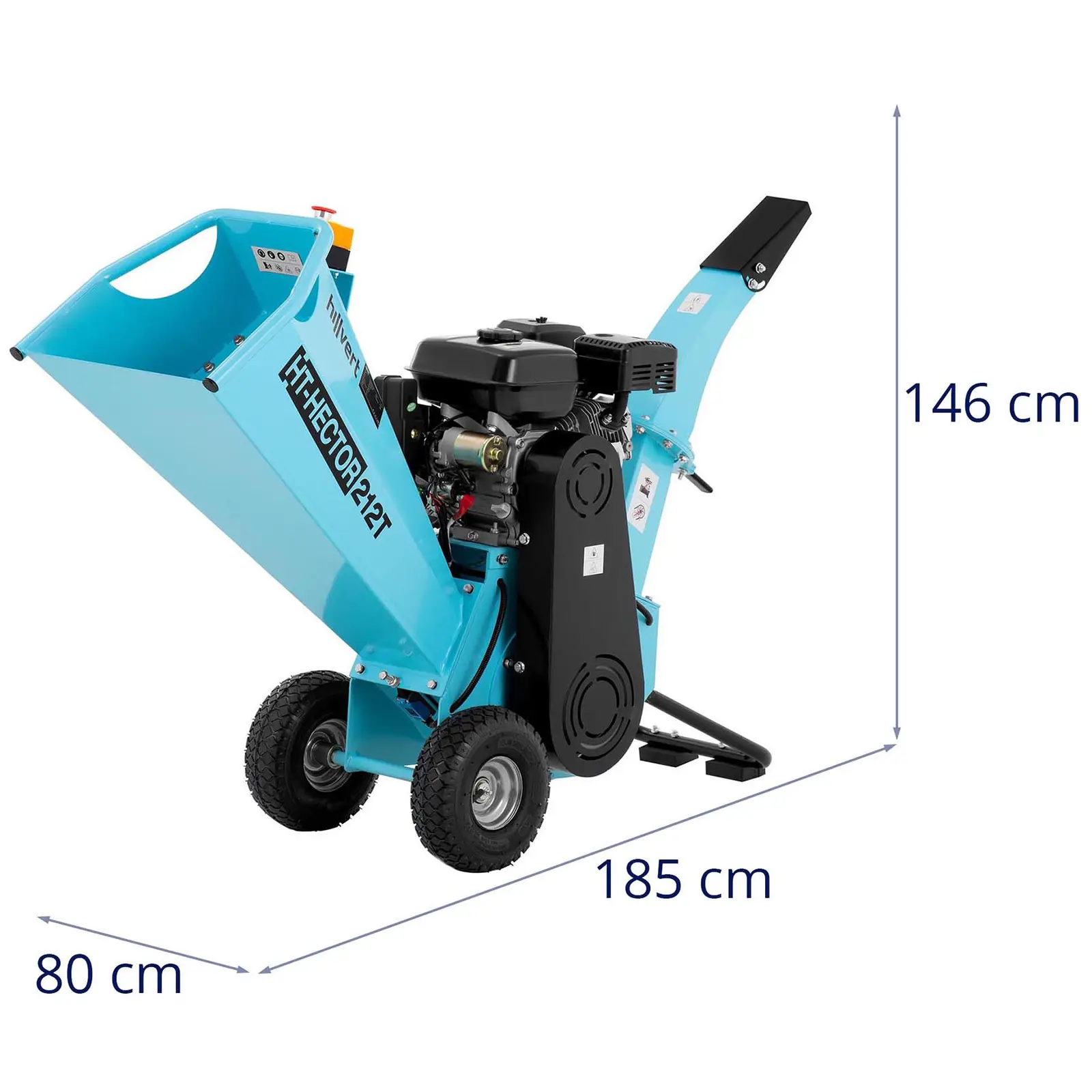 Broyeur de végétaux thermique - 6,5 ch - 70 mm (Couleur(s): Bleu)