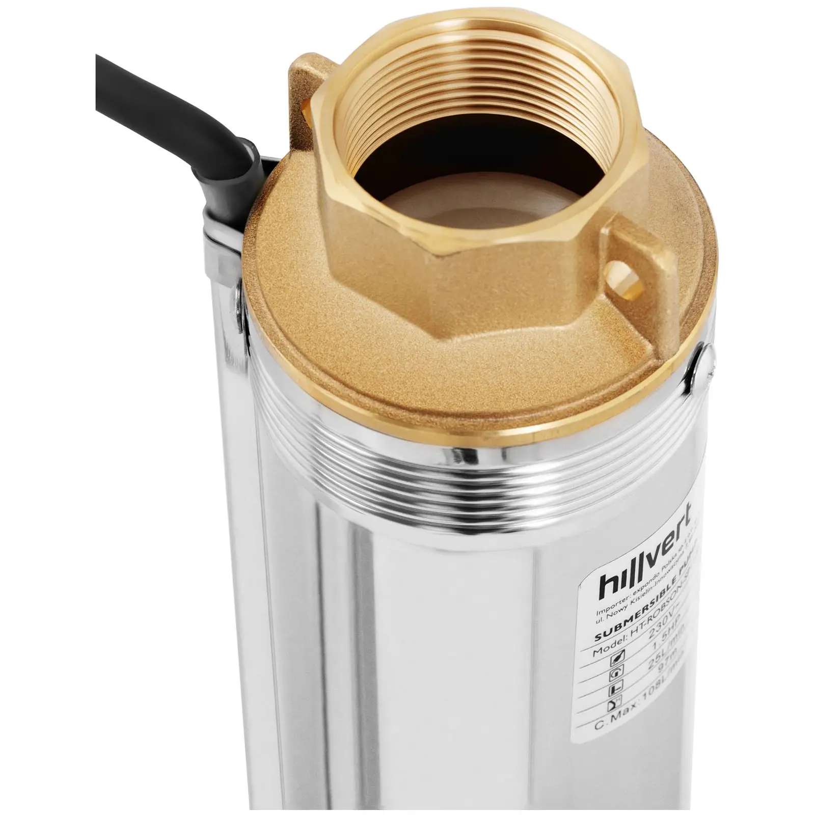 Čerpadlo do studny - 5 580 l/h - 1 100 W (Zpětný ventil: Ano)