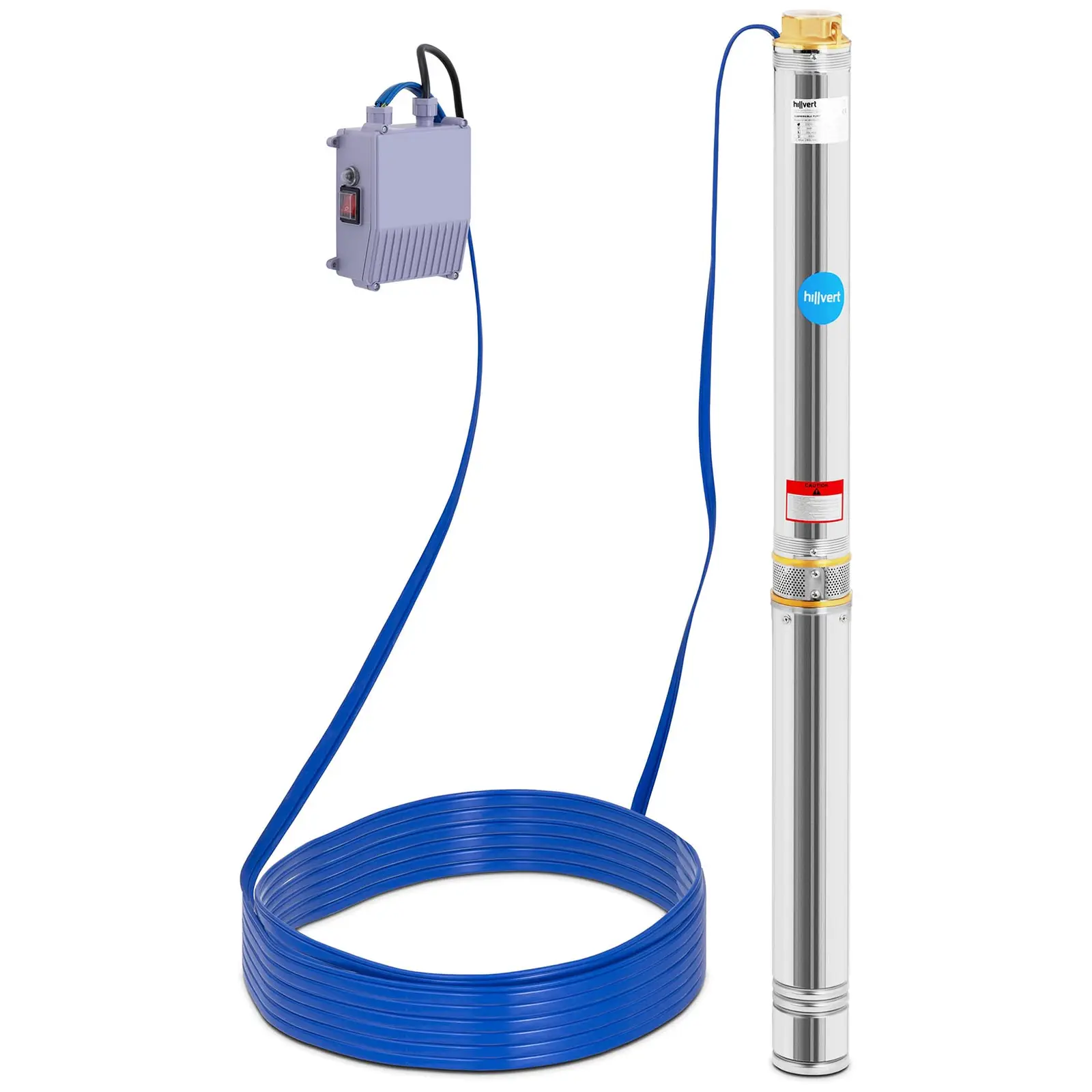 Occasion Pompe immergée - 95 mm / 3.75'' - 13 800 l/h - 2200 W - 20 m de câble / 76,4 m de hauteur d'élévation - Inox - Image du produit