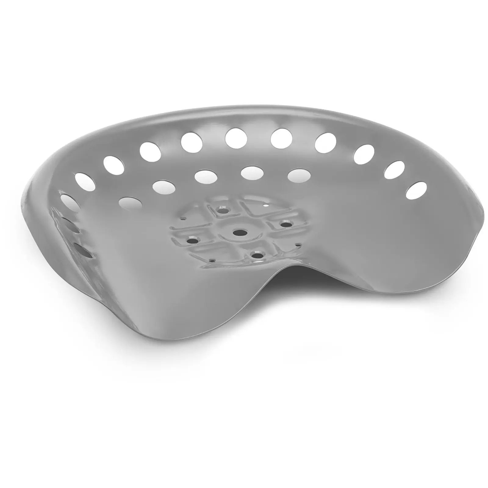 Tractor Seat Pan - 44x34 cm - spătar - argintiu