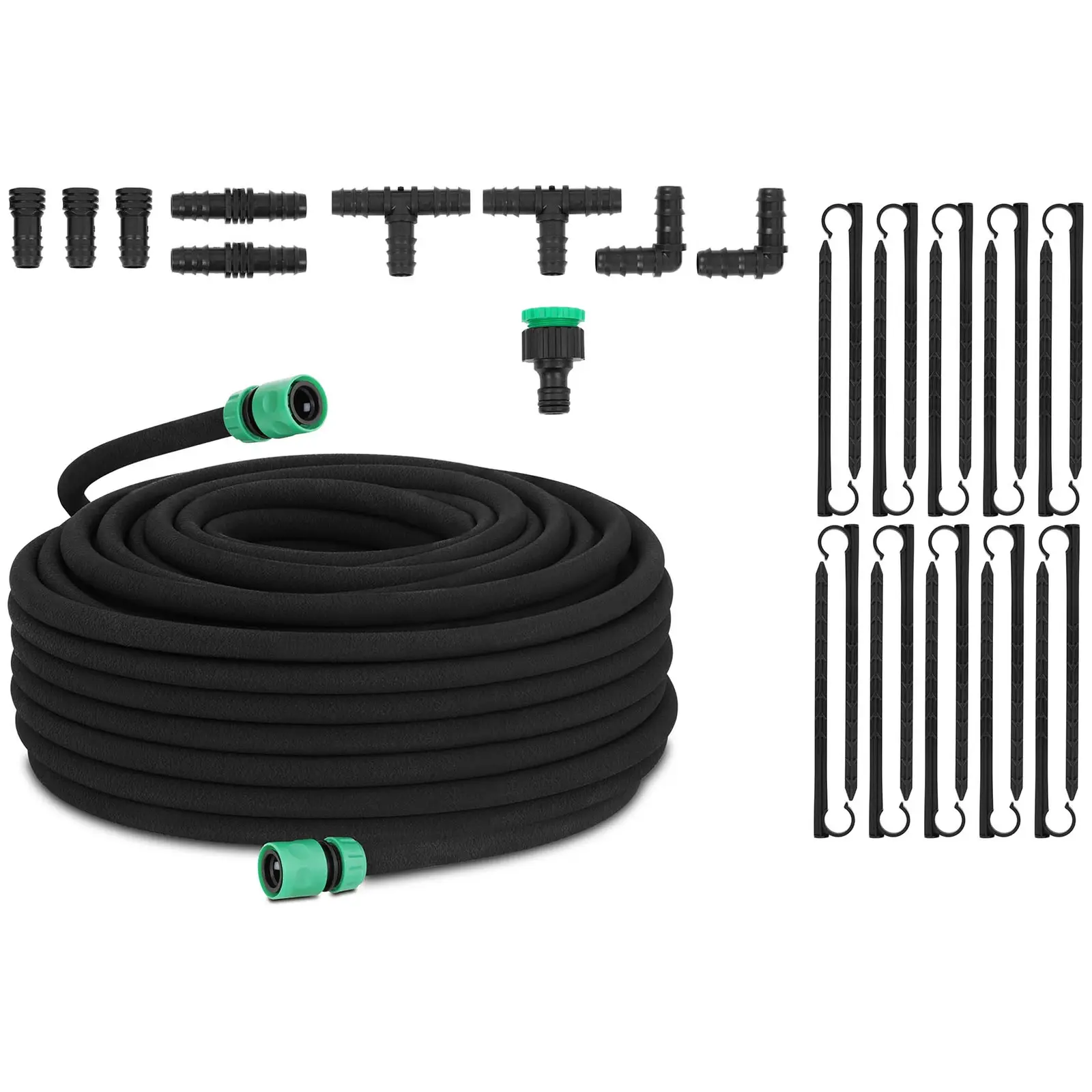 Soaker Hose - 50 m + tap piece + 20 fastening hooks