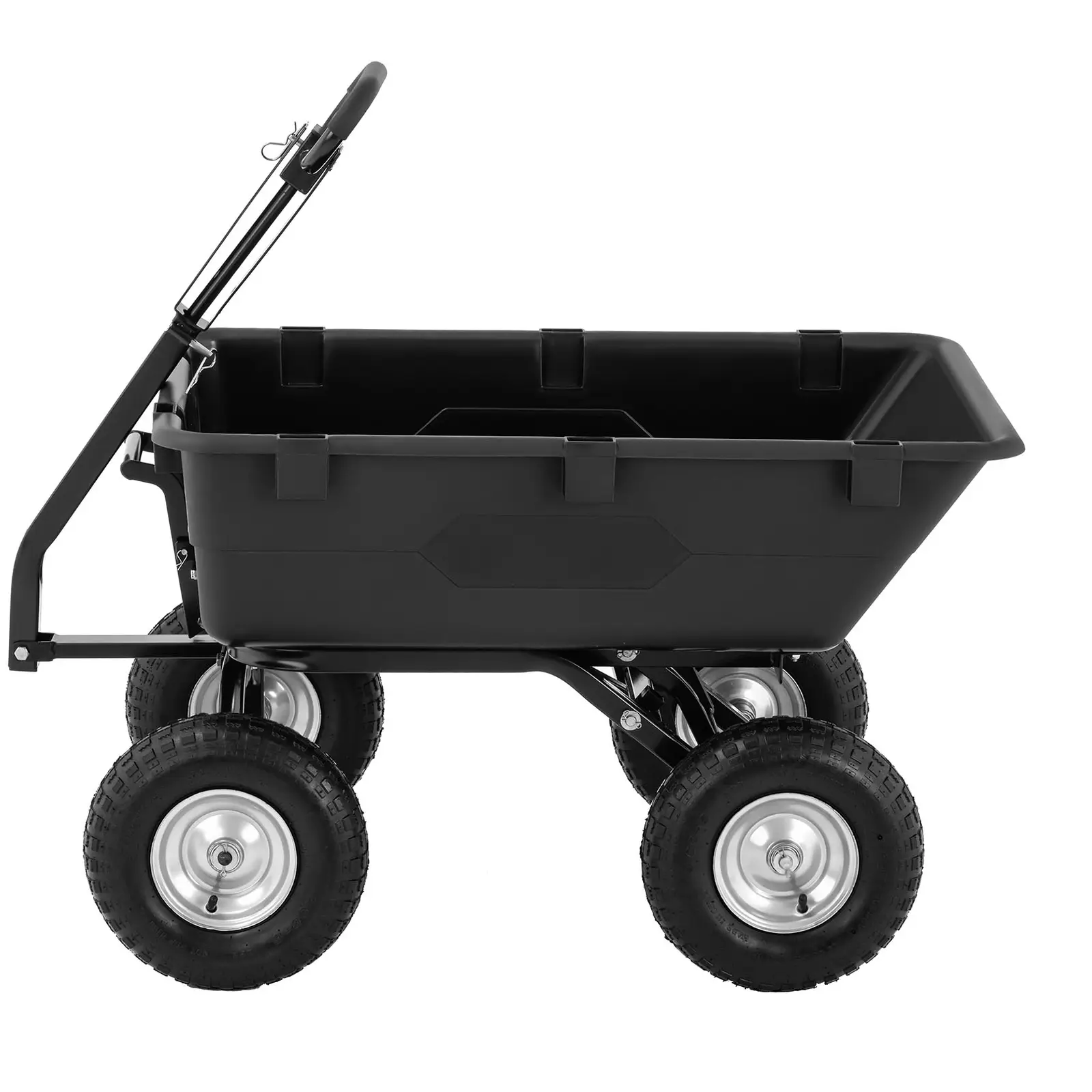 Zahradní vozík - 550 kg - sklápěcí - 150 l (Materiál: Guma)