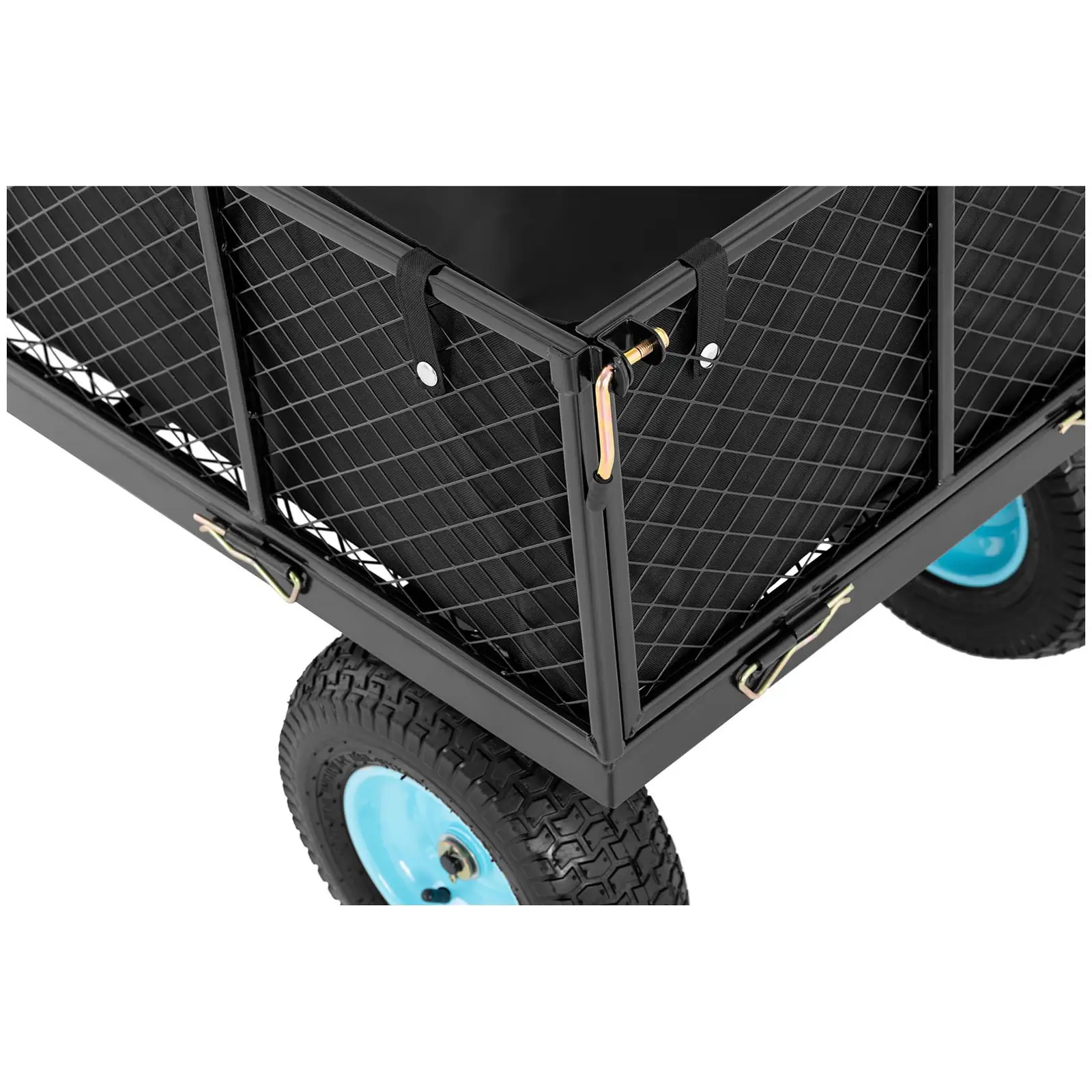 Carrello pieghevole da giardinaggio - 4 ruote - 550 kg