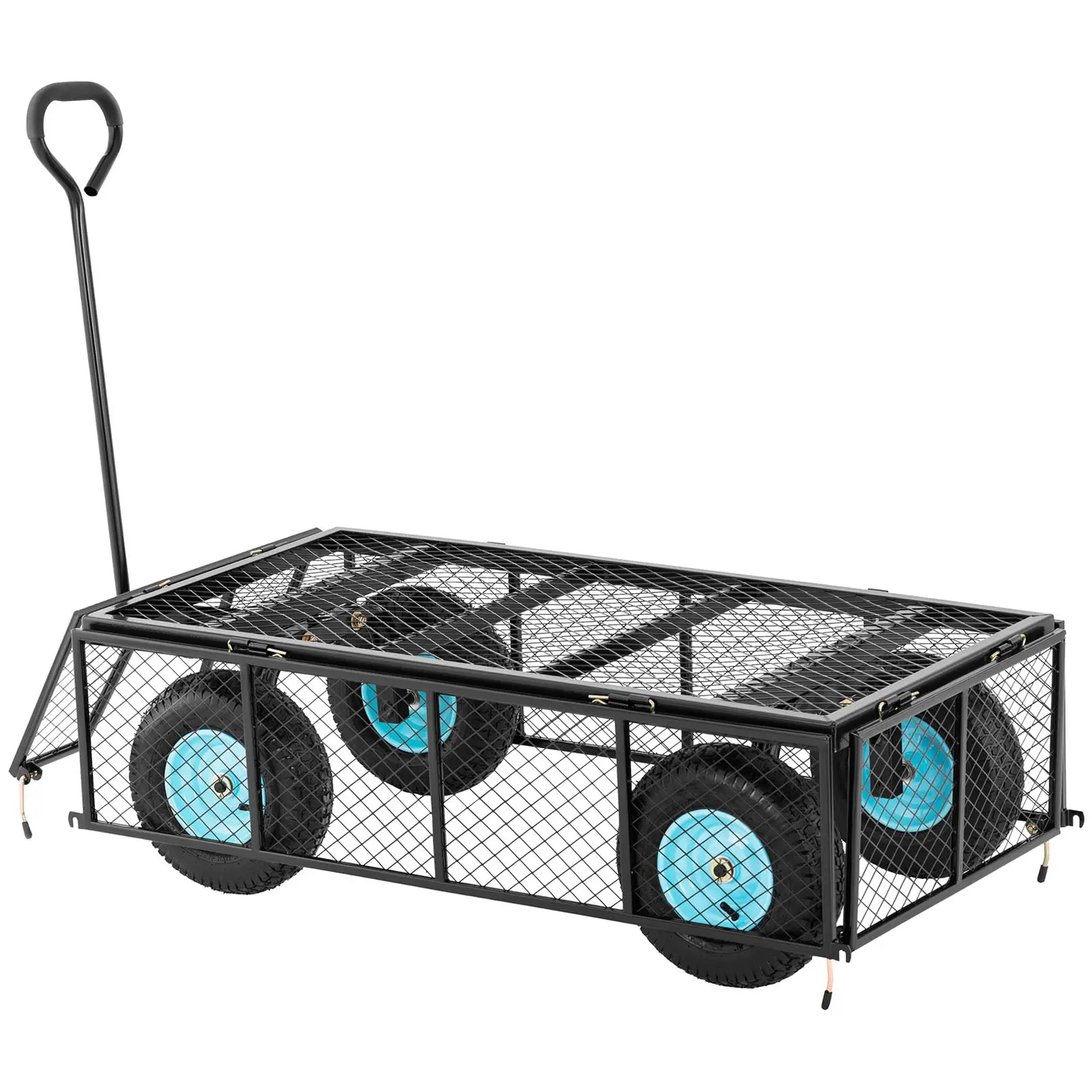 Carrello pieghevole da giardinaggio - 4 ruote - 550 kg