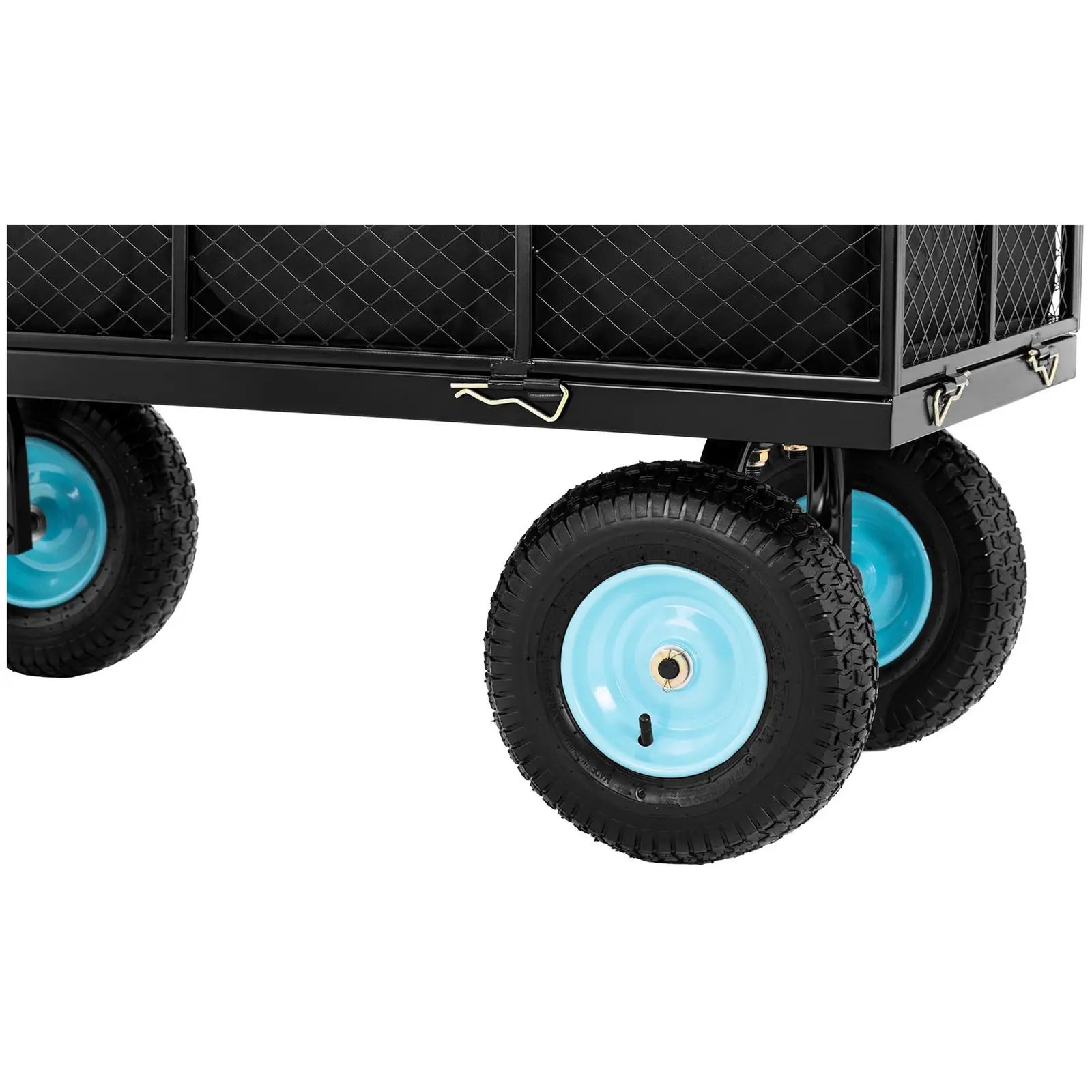 Carrello pieghevole da giardinaggio - 4 ruote - 550 kg