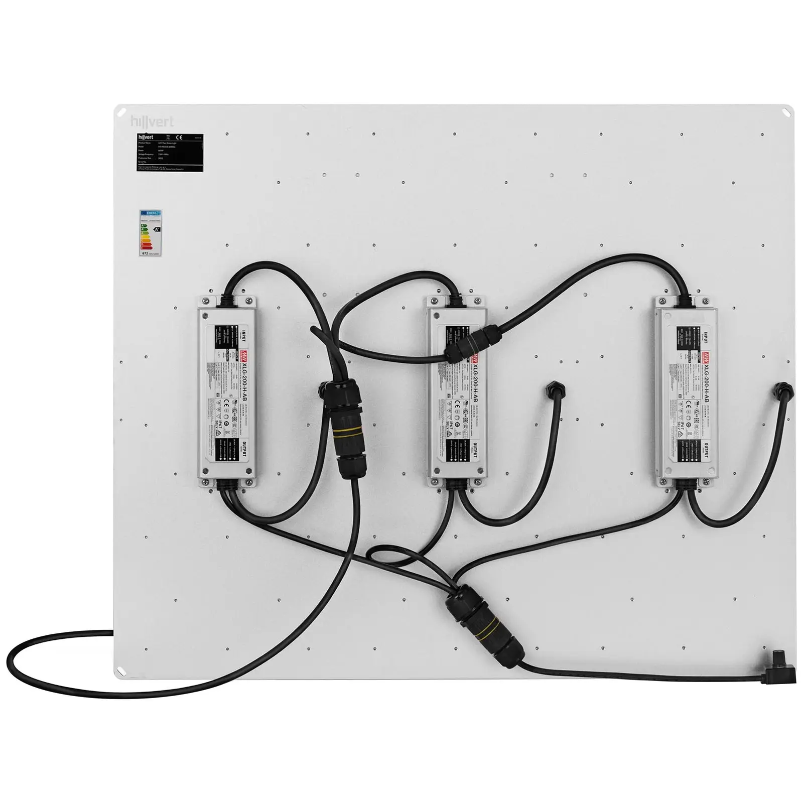 LED osvětlení pro pěstování rostlin - Plné spektrum - 600 W - 1 404 LED - 60 000 lm (Úhel LED: 120 °)