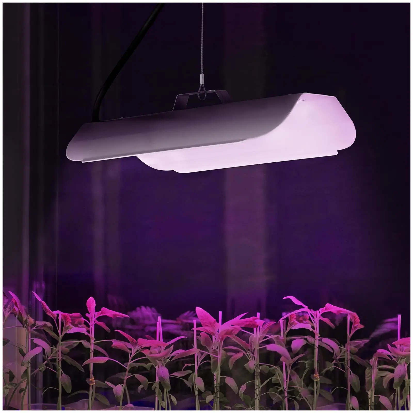 LED osvětlení pro pěstování rostlin - plné spektrum - 50 W - 136 LED - 3 000 lm (Počet LED diod: 136)