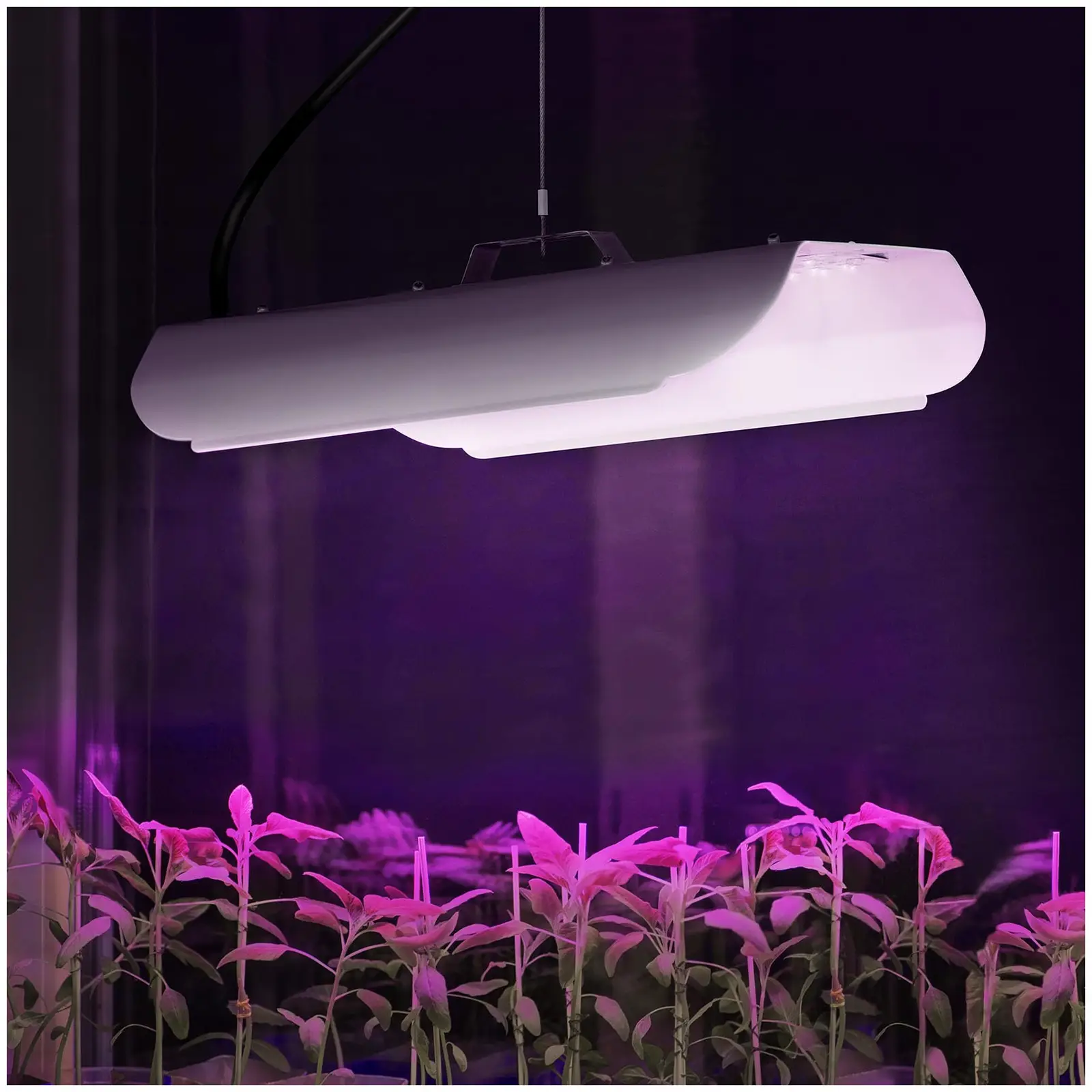 LED osvětlení pro pěstování rostlin - plné spektrum - 100 W - euro zástrčka 136 LED - 6 000 lm (Počet LED diod: 136)