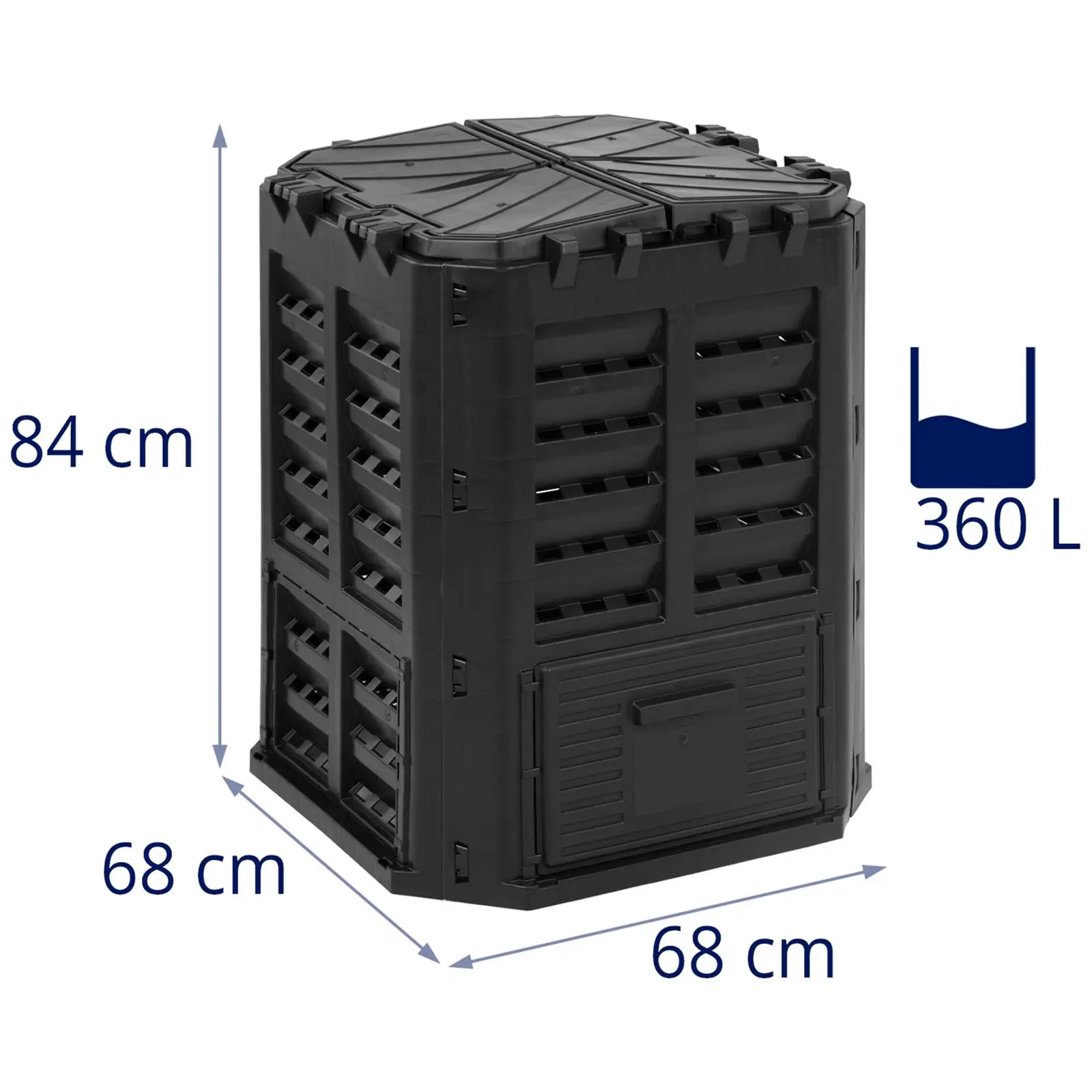 Composteur de jardin - 360 l