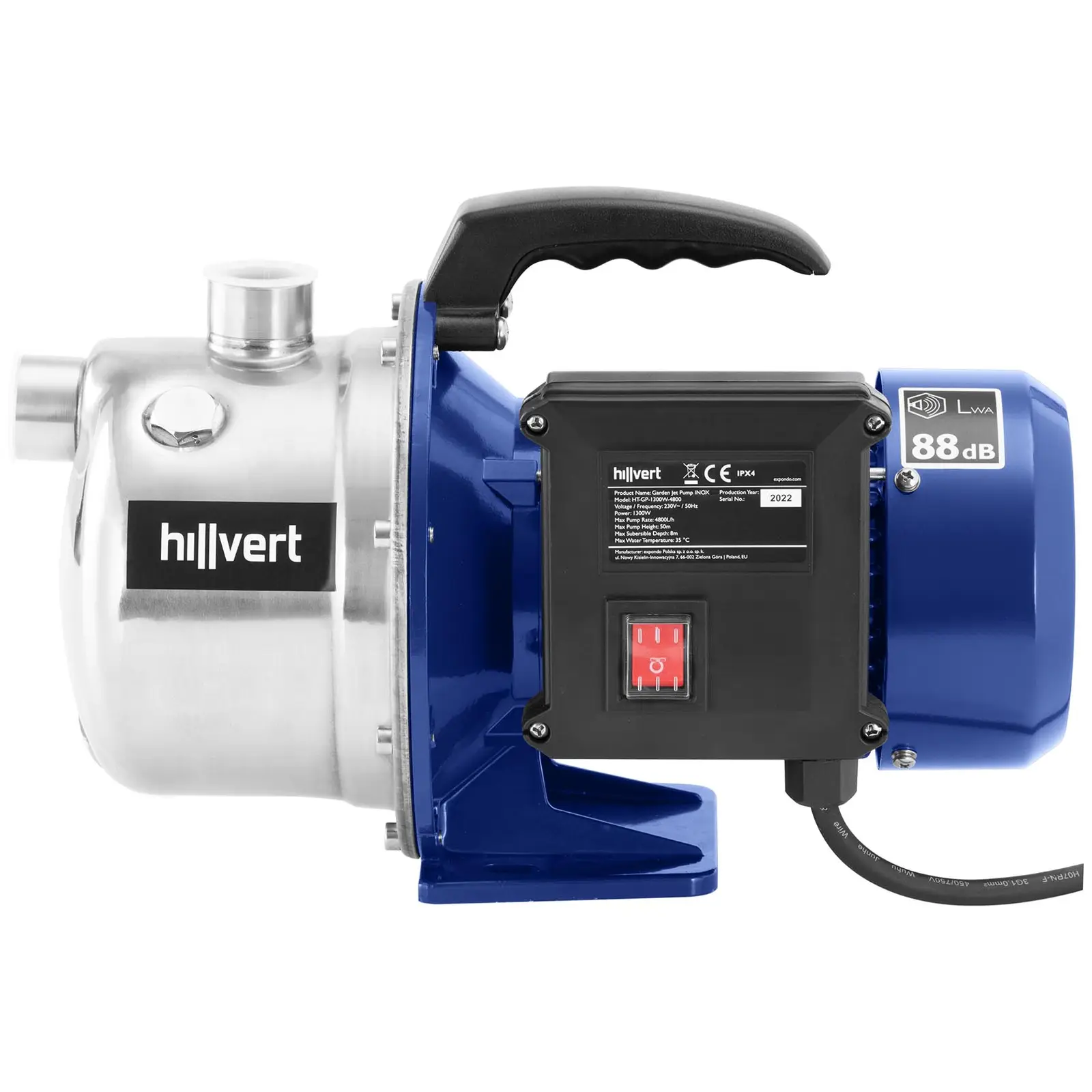 Zahradní čerpadlo - 1 300 W - 5 m³/h - hlava čerpadla: ušlechtilá ocel (Výkon [W]: 1300)