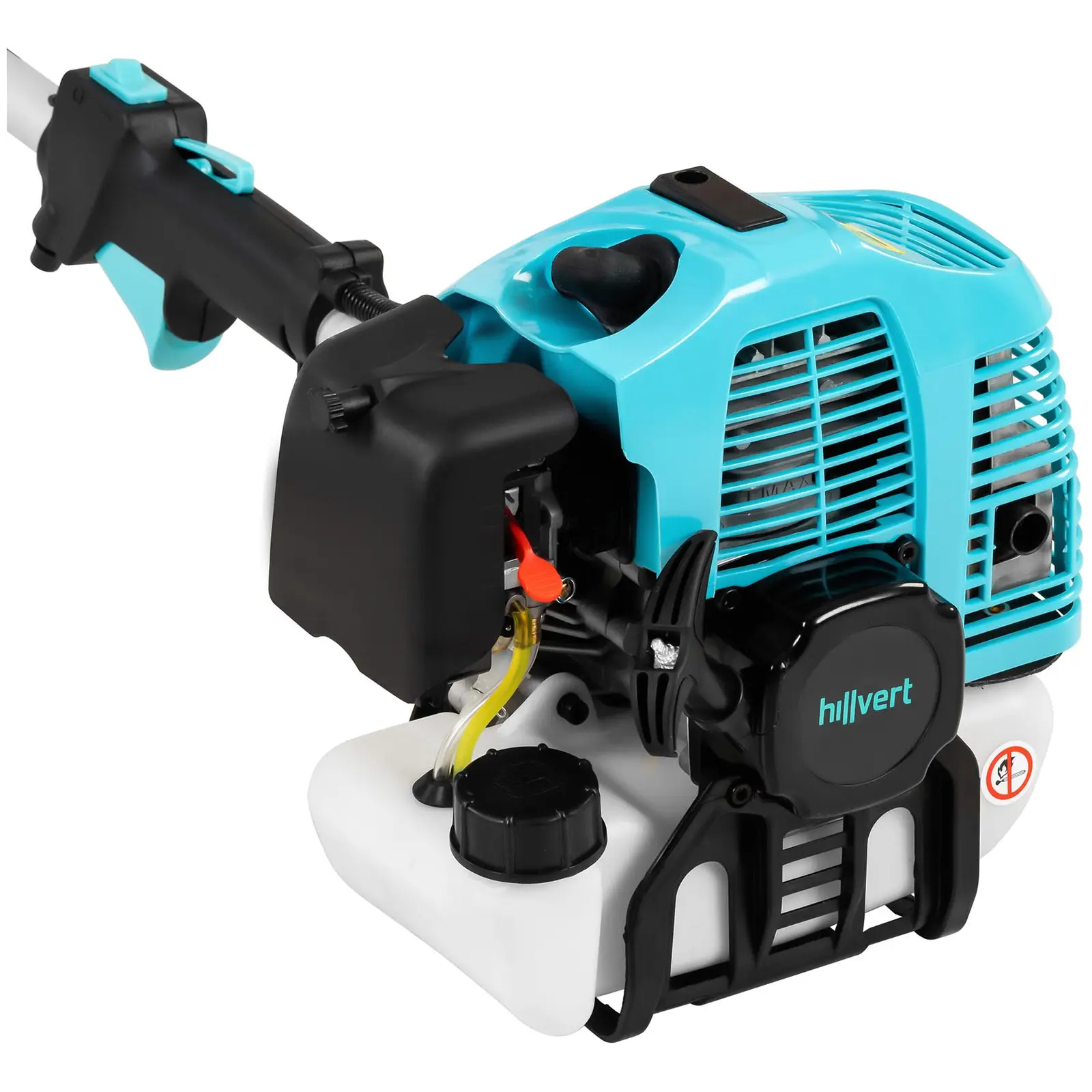 Débroussailleuse multifonction à essence 4-en-1 - 1 600 W - Coupe-bordure + débroussailleuse + taille-haie + scie télescopique (Cylindrée: 51.7 cm³)