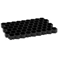 Gazonroosters - 60 x 40 x 4 cm - 4 stuks - zwart