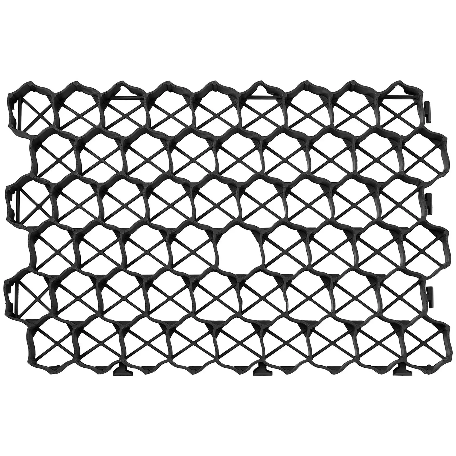 Grass Grid - 60 x 40 x 4 cm - 4 pieces - black