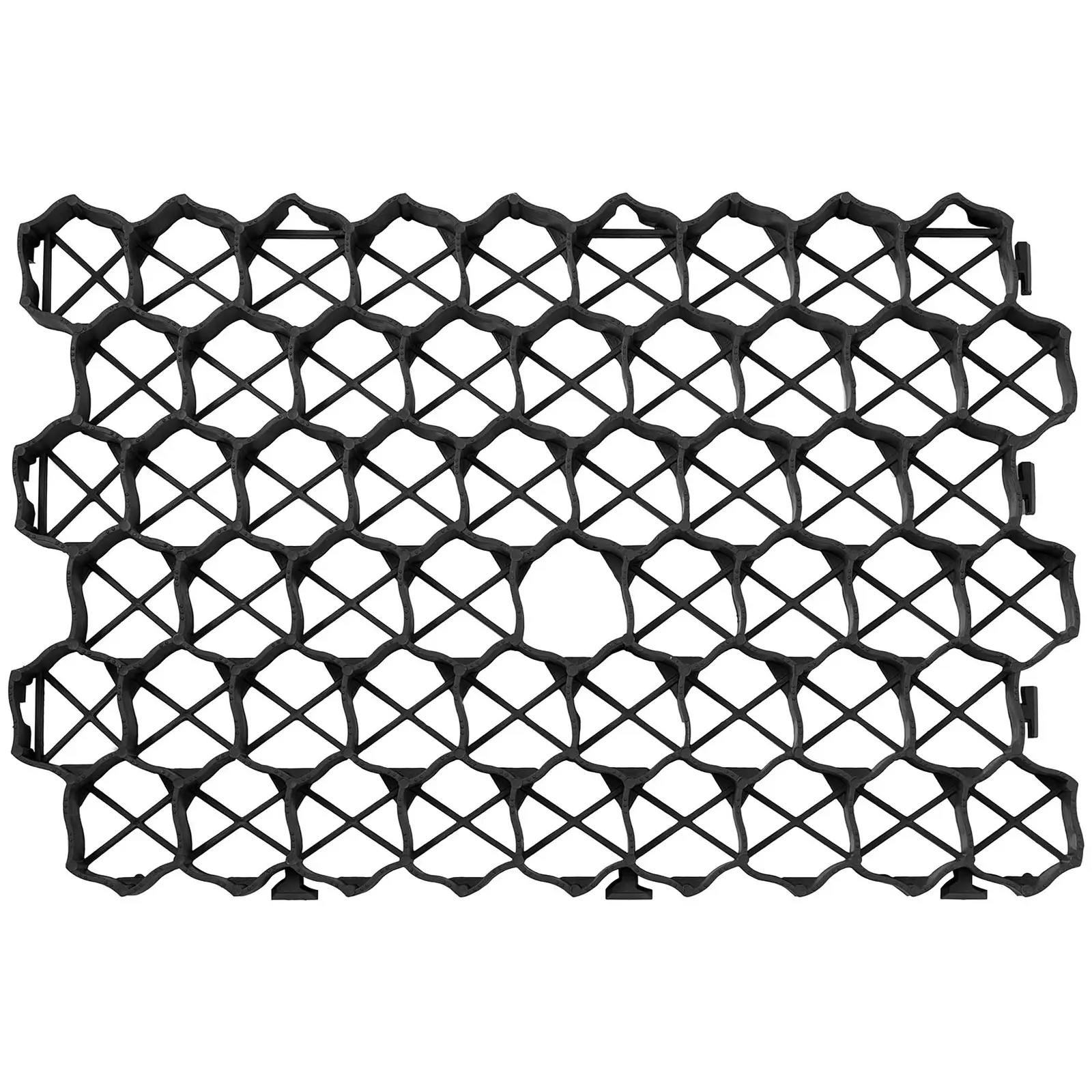 Trávníková mřížka – 60 x 40 x 4 cm – 4 kusy – černá