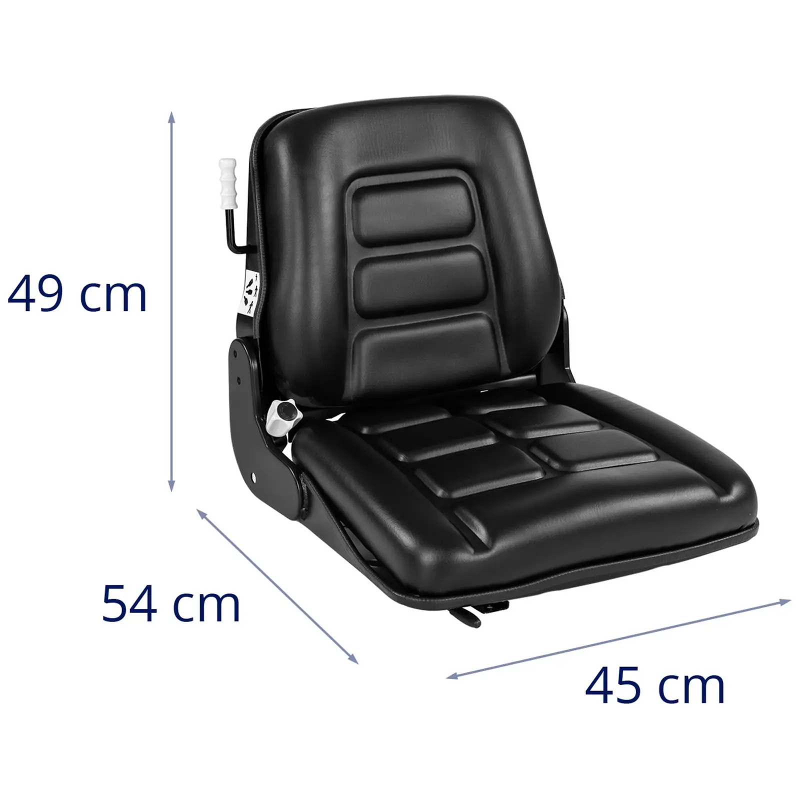 Siège de tracteur - 46 x 42 cm - Ajustable (Matériau(x): PVC)
